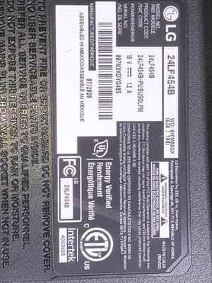 LG 24” LED monitor - Thumbnail 2