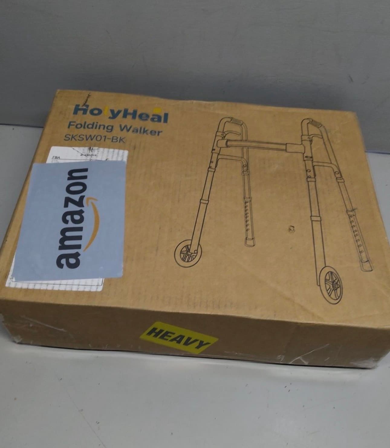 HolyHeal Folding Walker with Wheels - Thumbnail 2