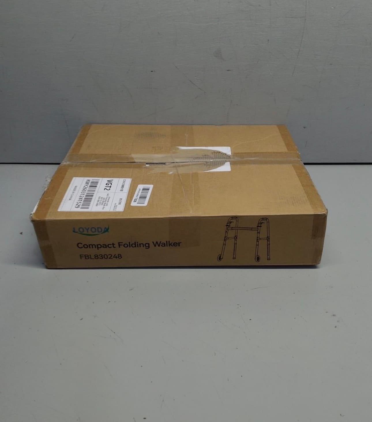 Loyod Compact Folding Walker with Wheels - Thumbnail 2