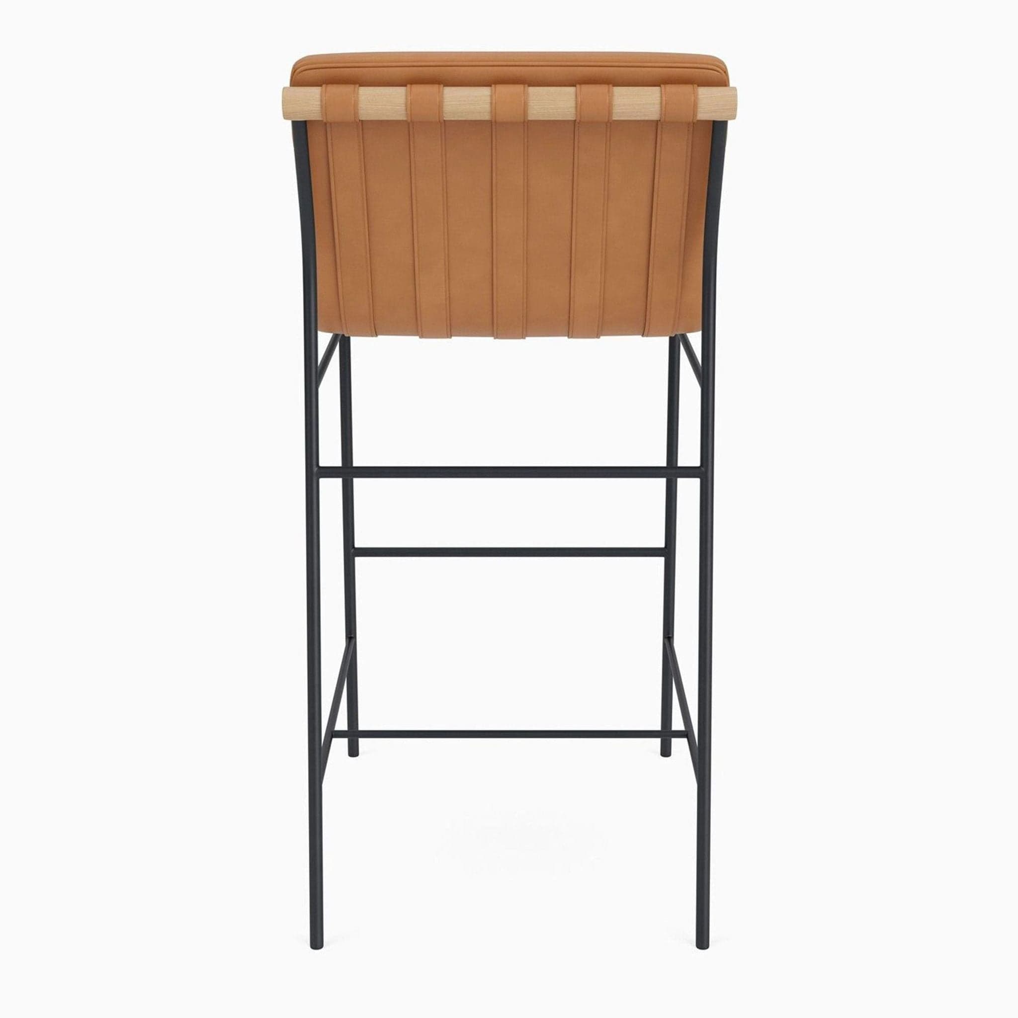 Denver Modern Vail Bay Stool in Saddle Leather - Thumbnail 2