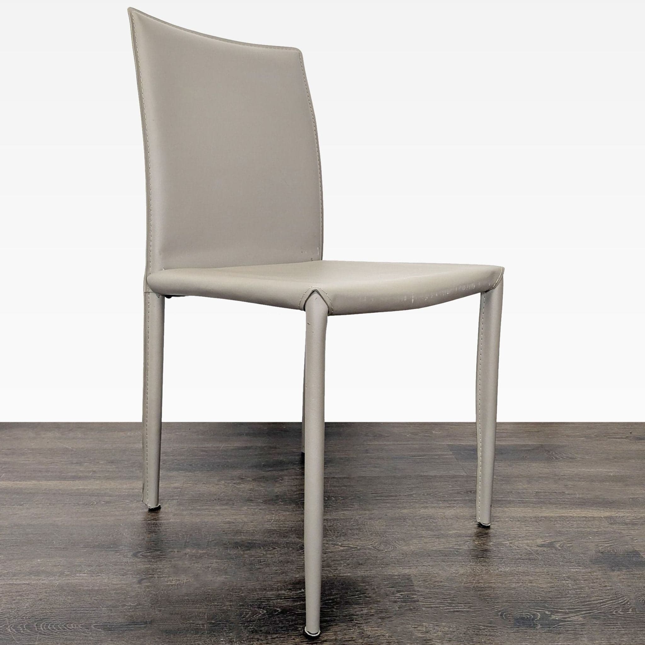 Faux Leather Dining Chair - Thumbnail 8