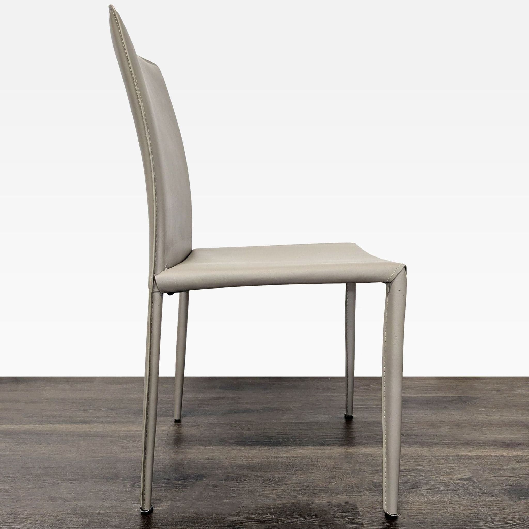 Faux Leather Dining Chair - Thumbnail 7