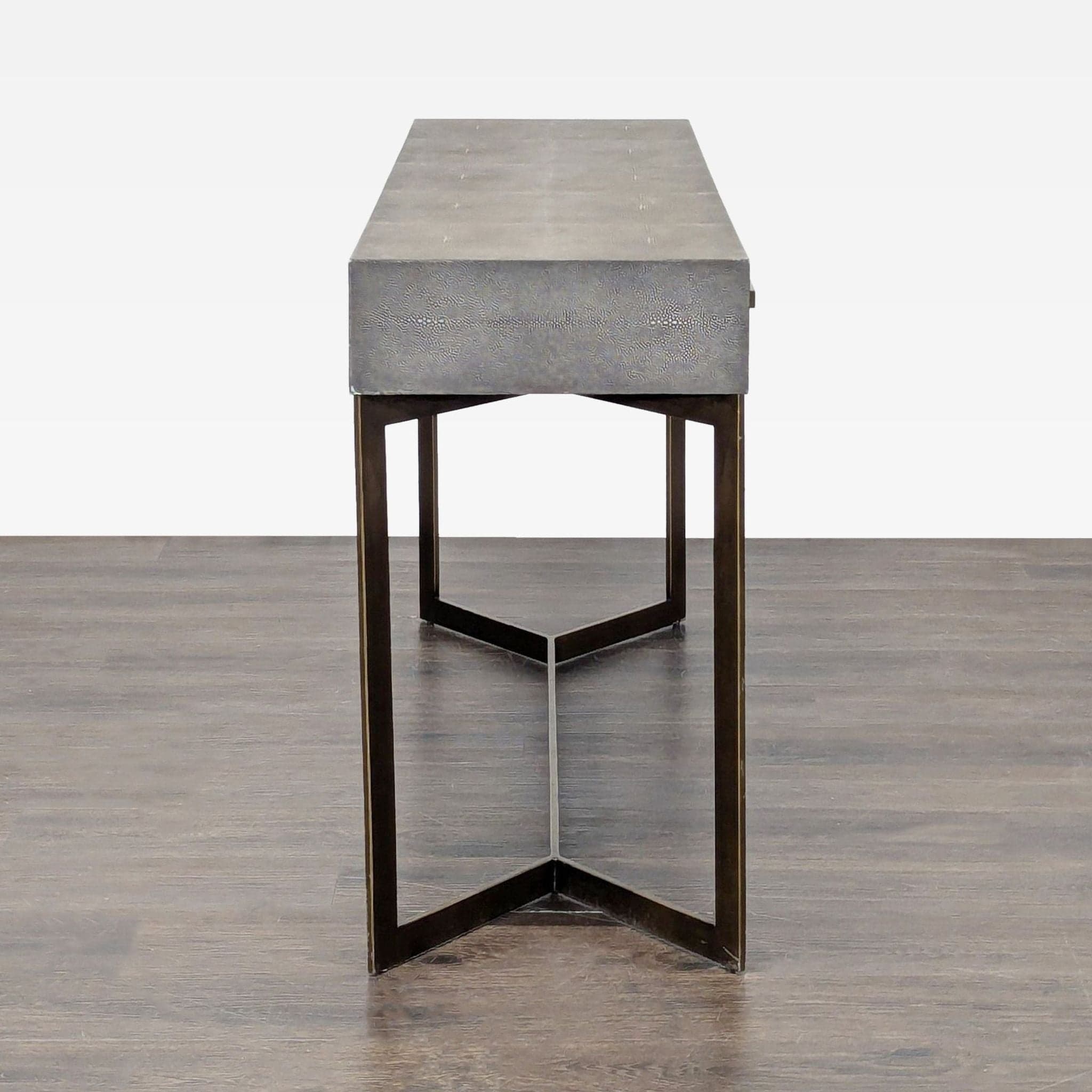 Crate & Barrel Faux Shagreen Console Table - Thumbnail 3