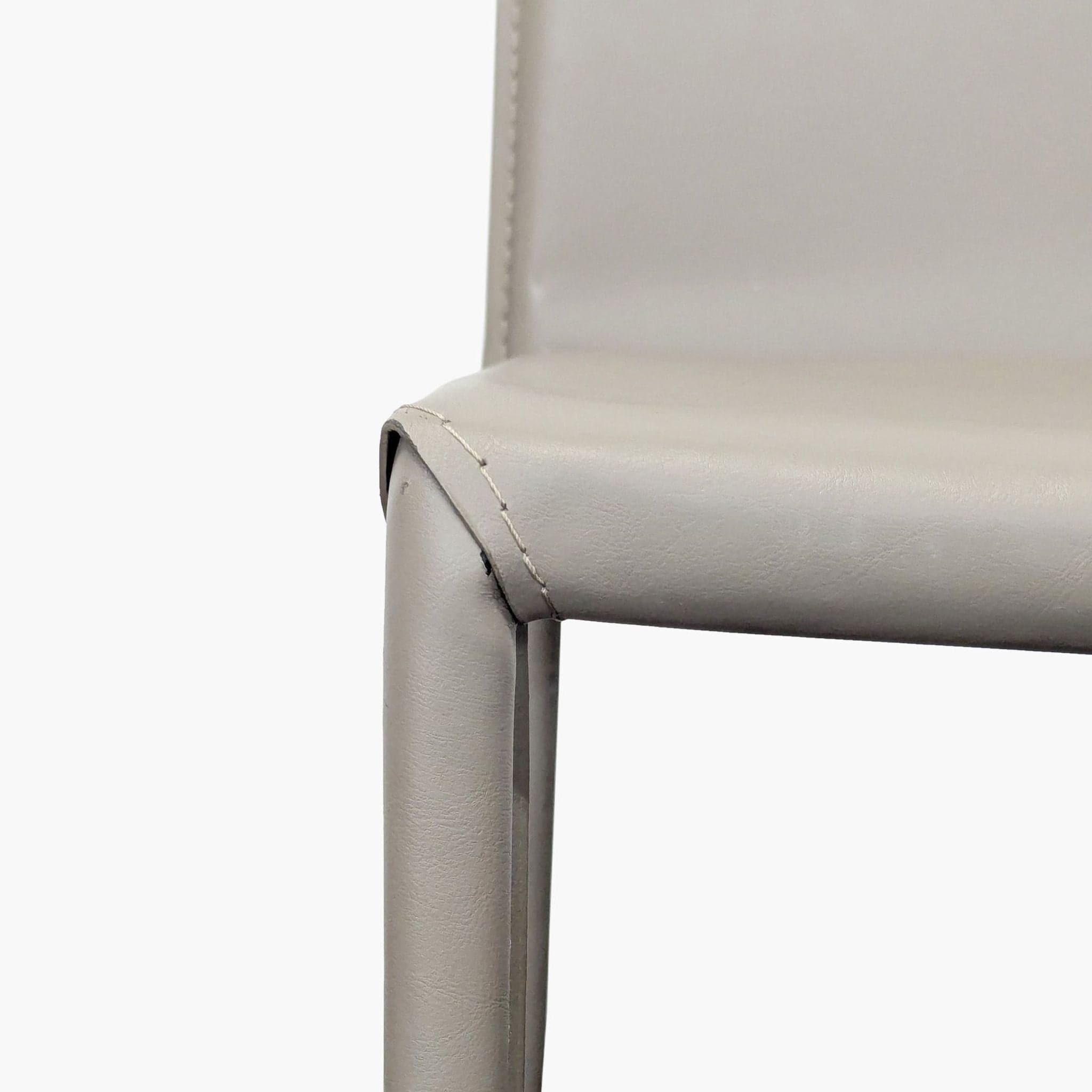 Faux Leather Dining Chair - Thumbnail 2