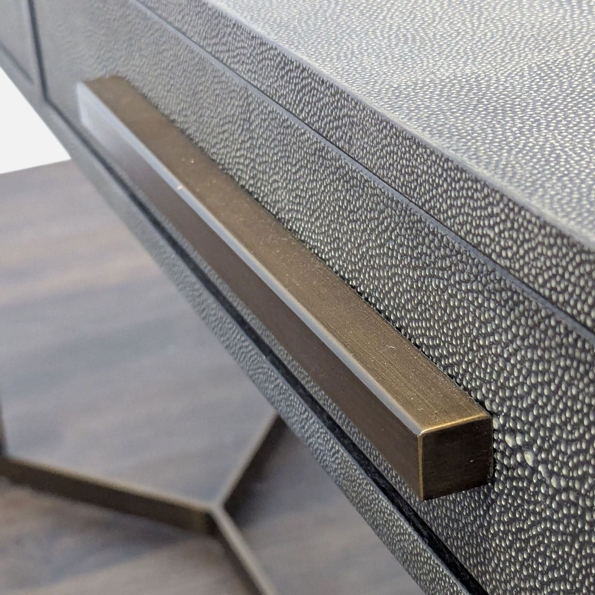 Crate & Barrel Faux Shagreen Console Table - Thumbnail 5