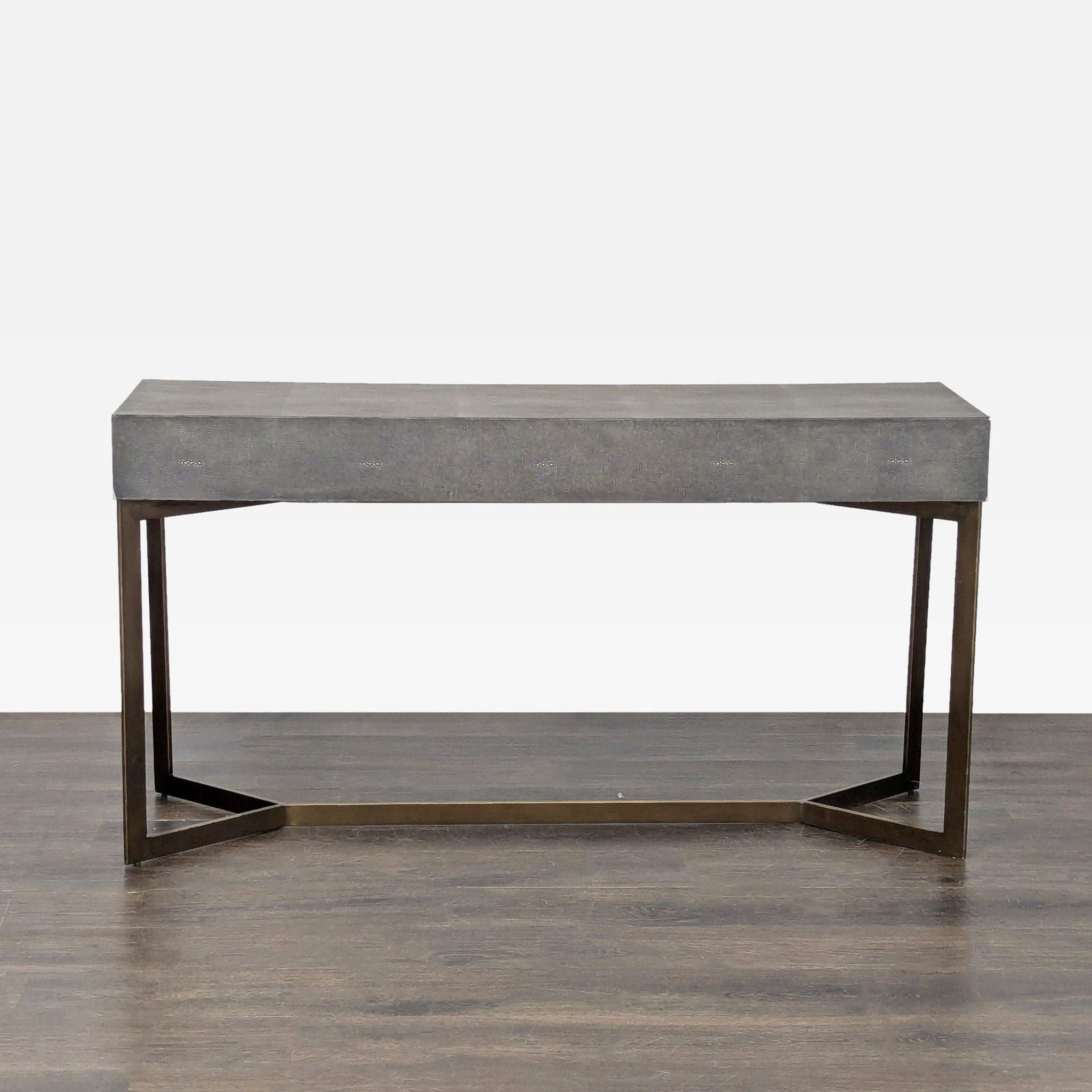 Crate & Barrel Faux Shagreen Console Table - Thumbnail 8
