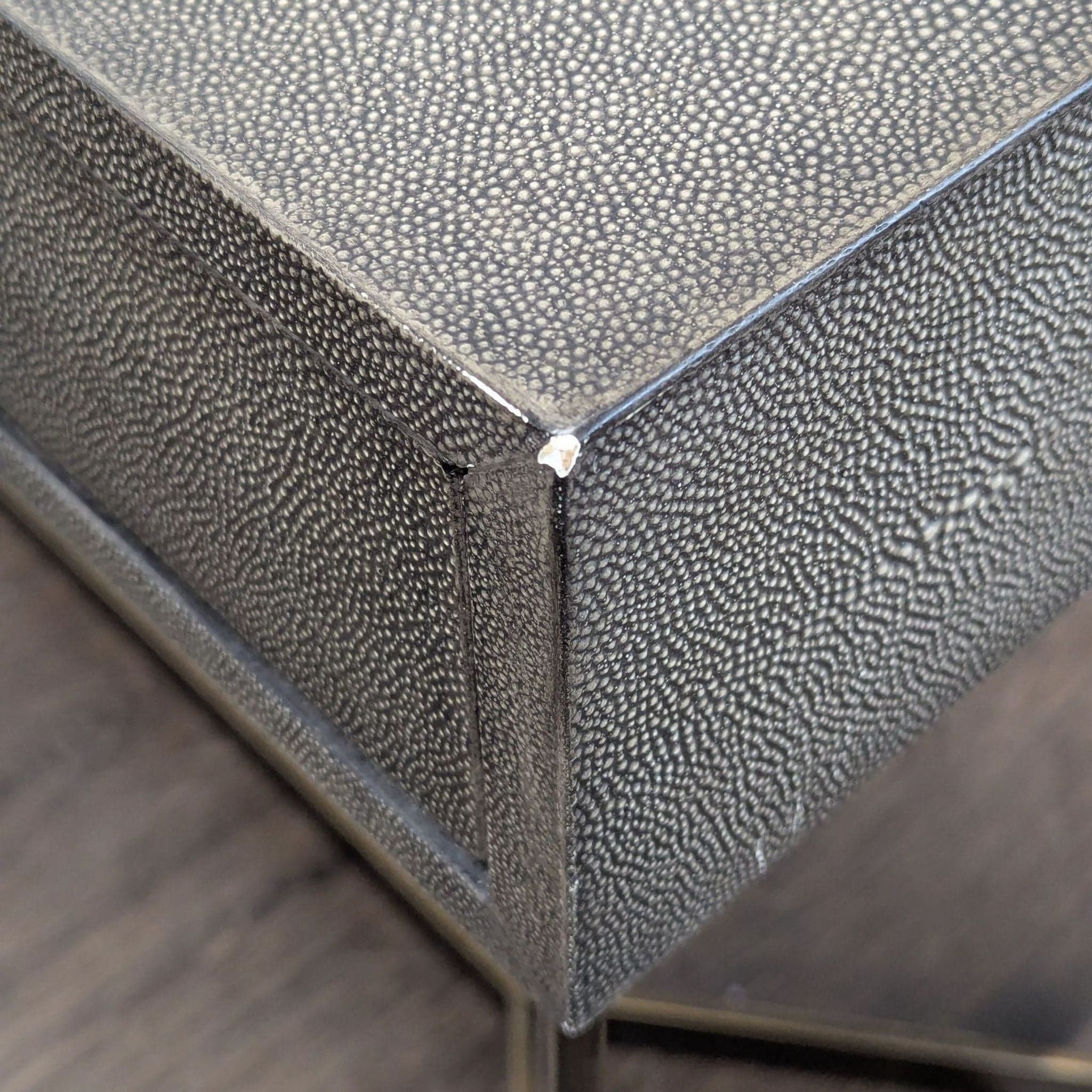 Crate & Barrel Faux Shagreen Console Table - Thumbnail 4