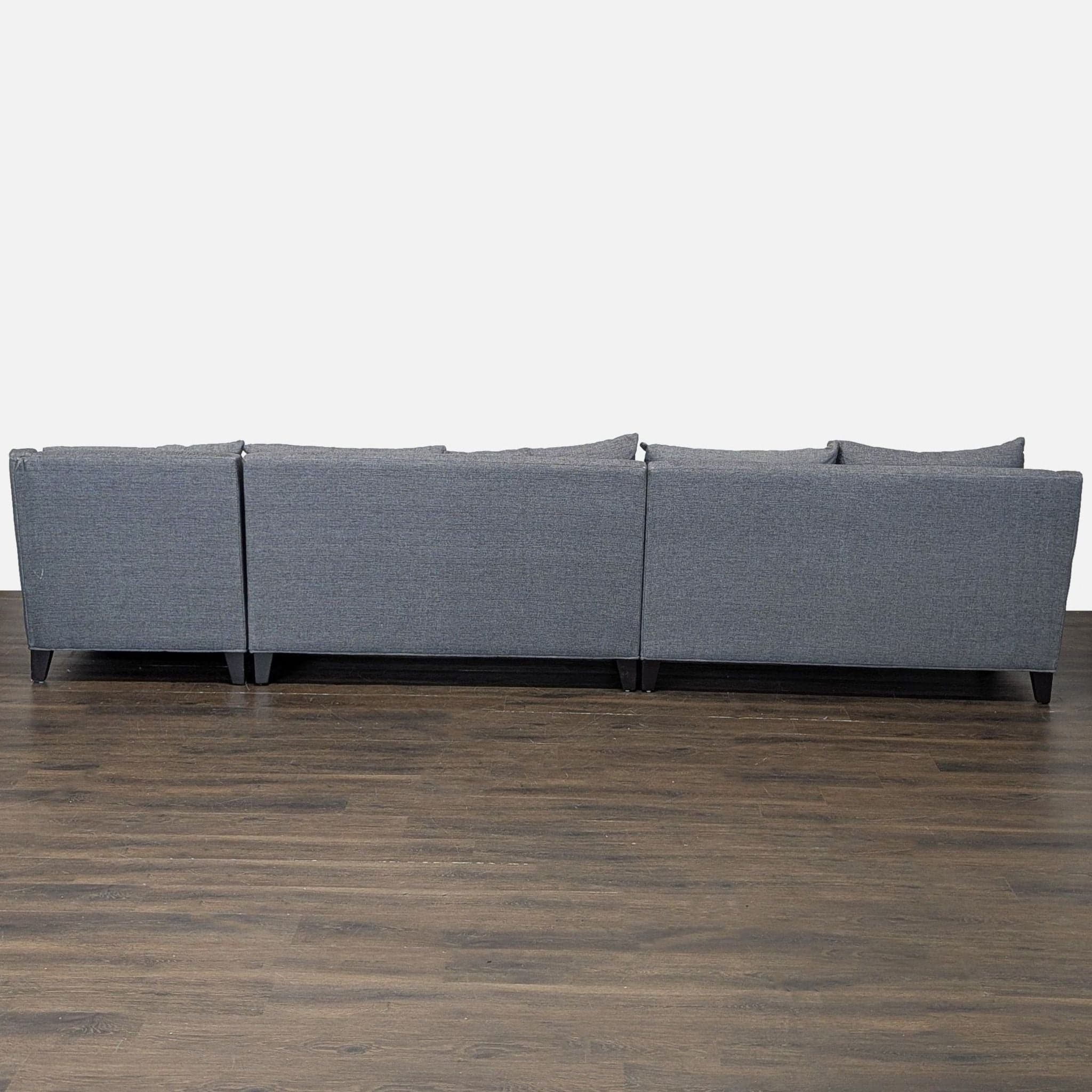 Modern Gray 5-Seat Sectional Sofa with Chaise Lounge - Thumbnail 4