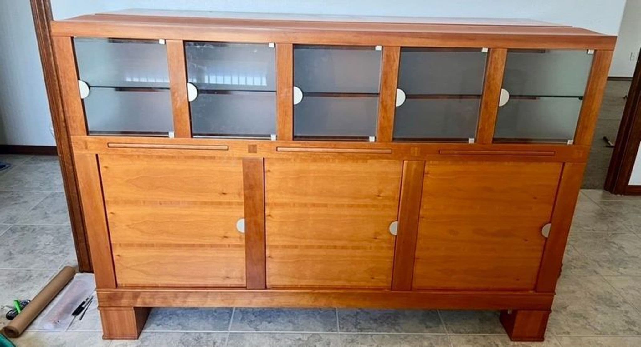 "Abacus" Sideboard Designed by Léon Krier for Giorgetti - Thumbnail 3
