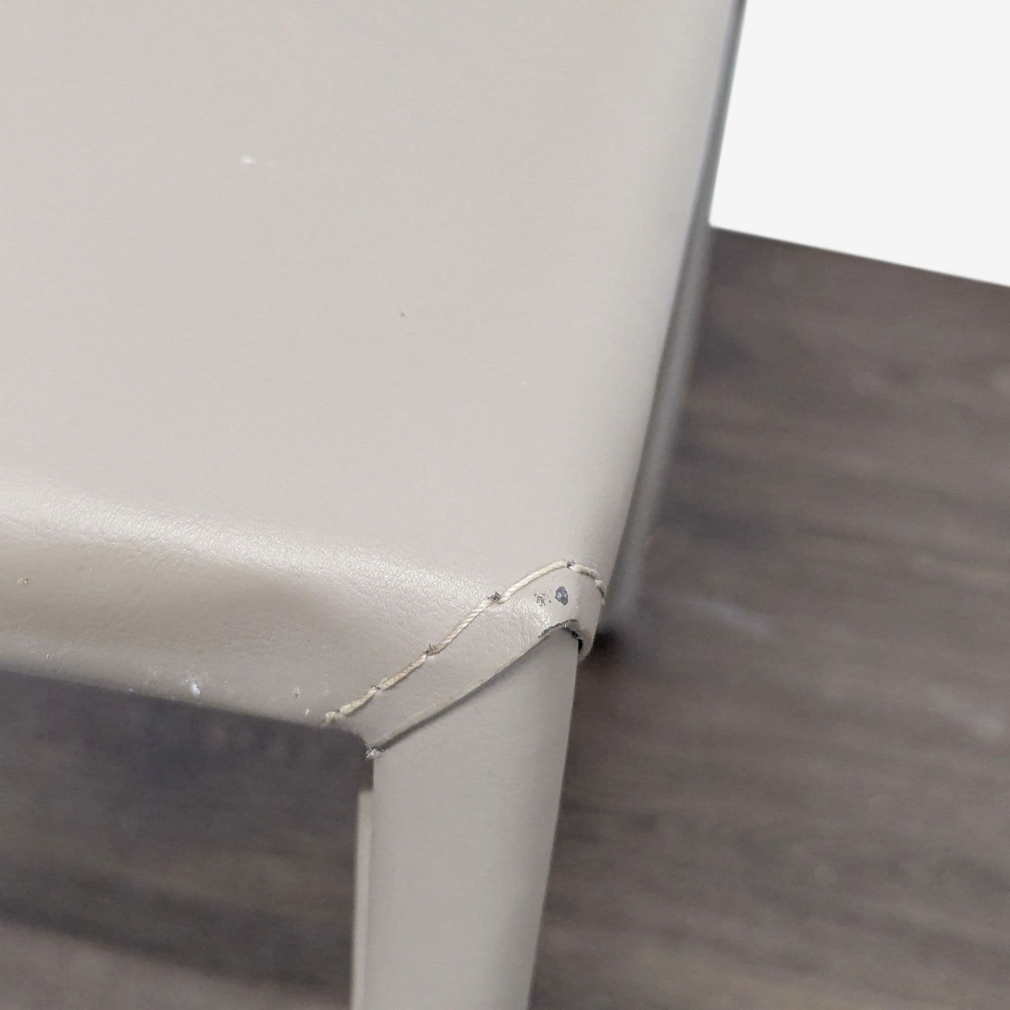 Faux Leather Dining Chair - Thumbnail 4