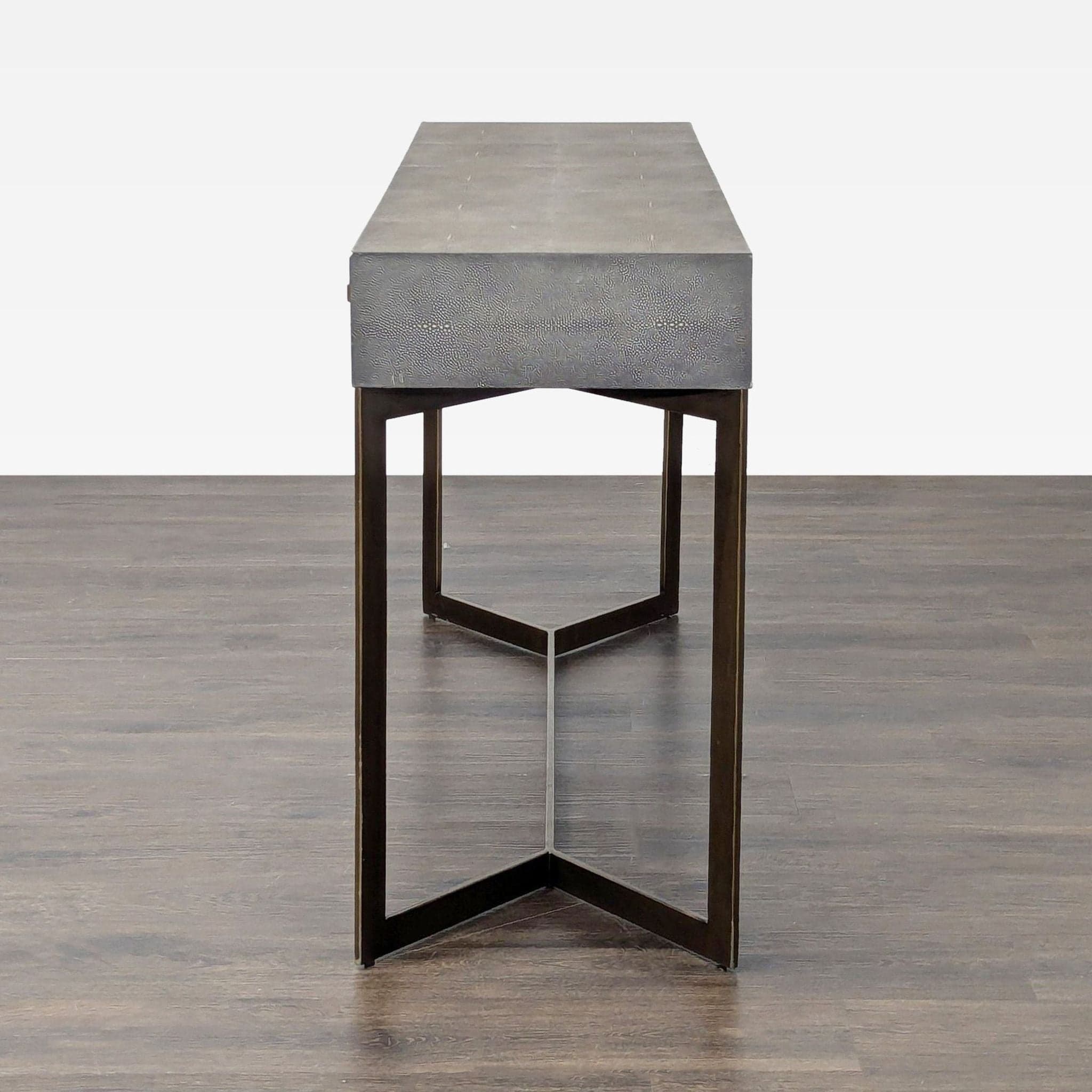 Crate & Barrel Faux Shagreen Console Table - Thumbnail 7