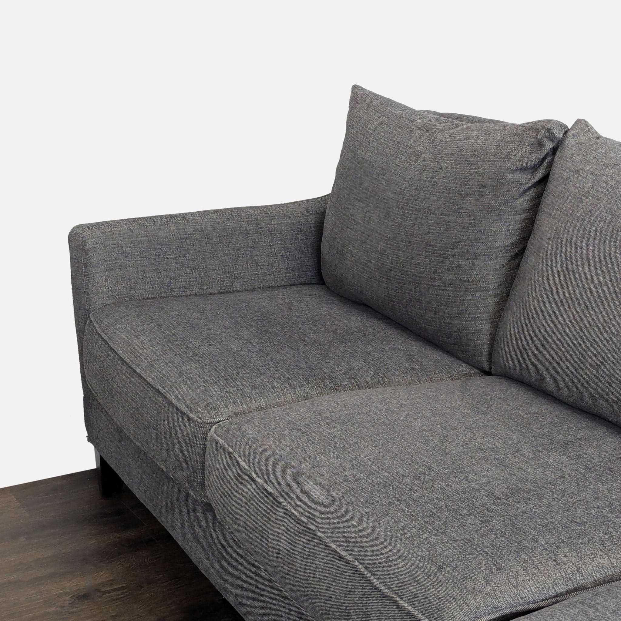 Modern Gray 5-Seat Sectional Sofa with Chaise Lounge - Thumbnail 6