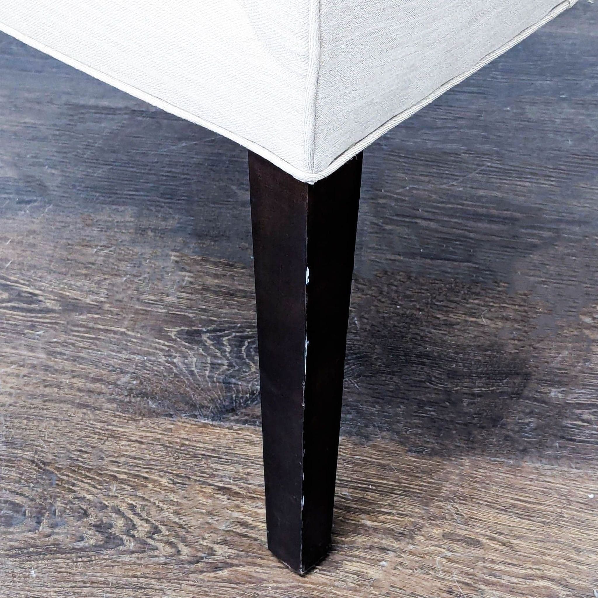 Cisco Bros Lounge Chair with Tufted Back and Dark Wood Legs - Thumbnail 7