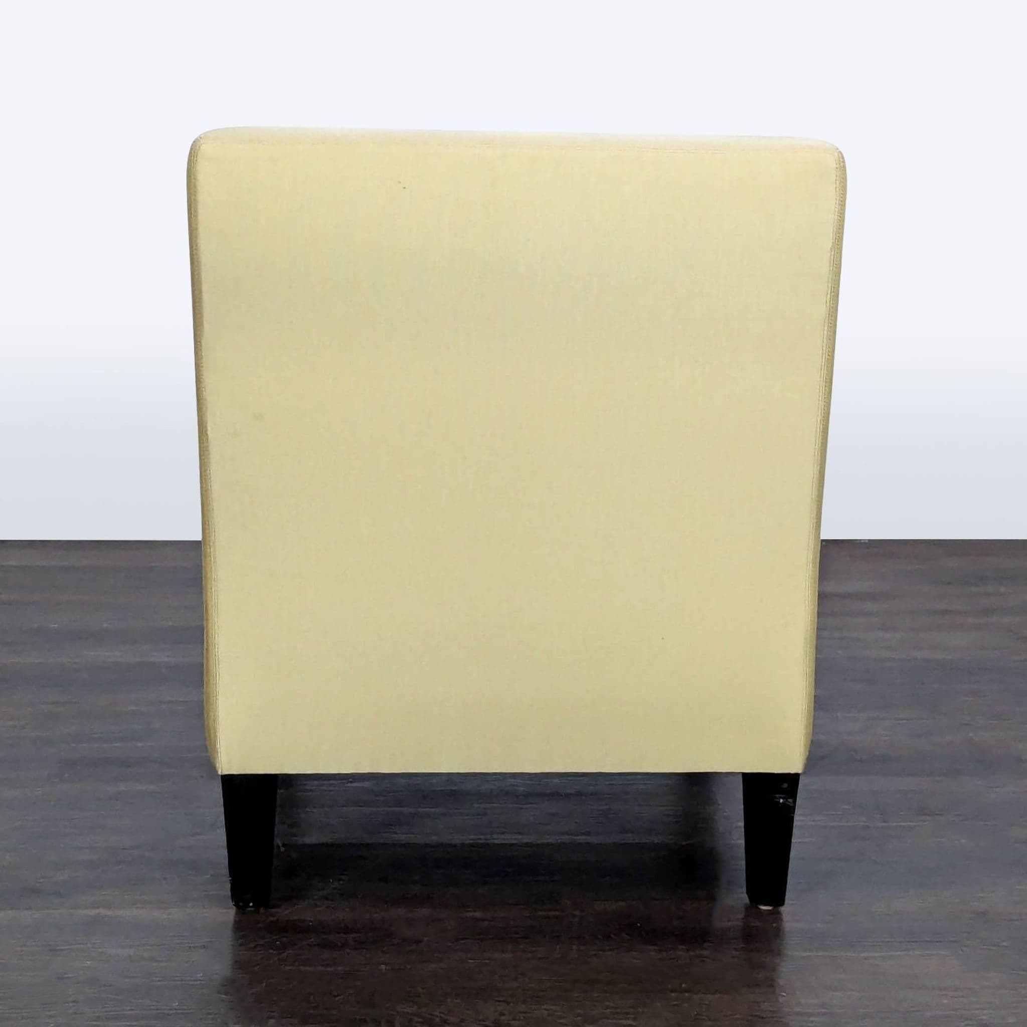 Modern Armless Lounge Chair with Matching Accent Pillow - Thumbnail 4