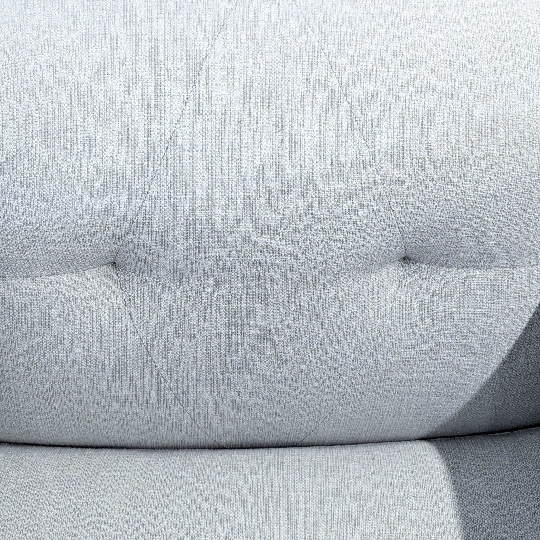 CB2 Avec Modern Light Gray Lounge Chair with Metal Legs - Thumbnail 7
