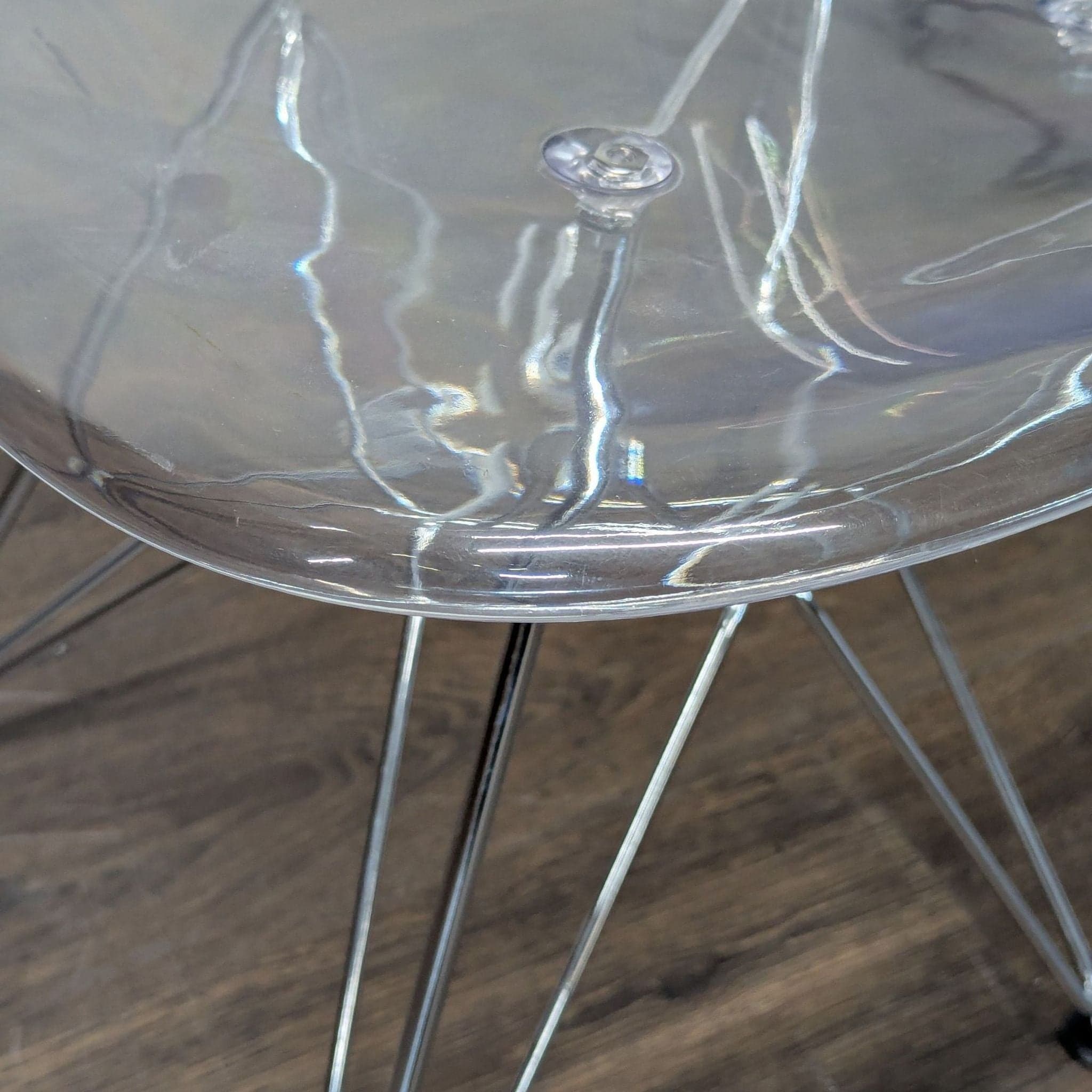 Clear Acrylic Eiffel Dining Chair - Thumbnail 4