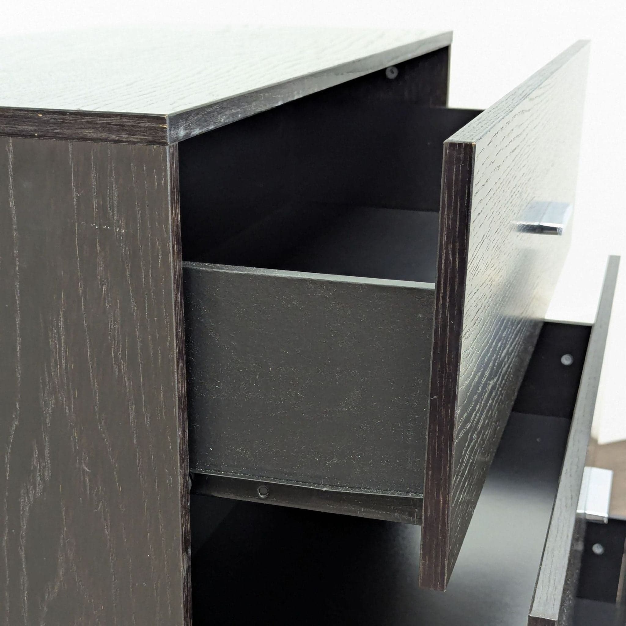 West Elm Adams Modern 3-Drawer Dresser in Espresso Wood Finish - Thumbnail 3