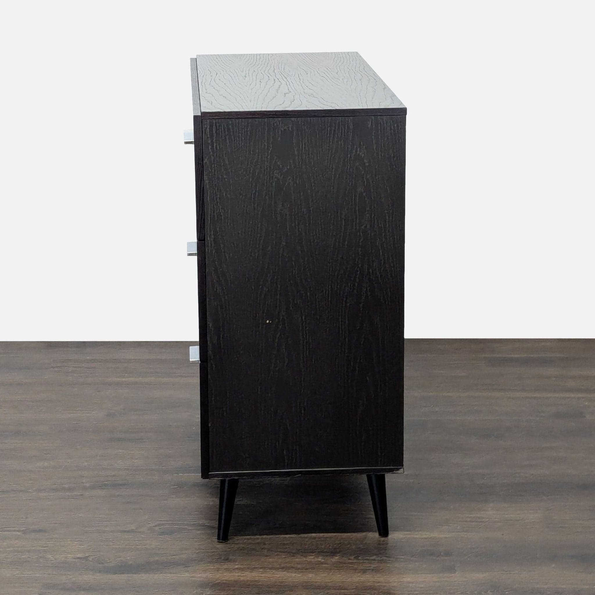 West Elm Adams Modern 3-Drawer Dresser in Espresso Wood Finish - Thumbnail 6