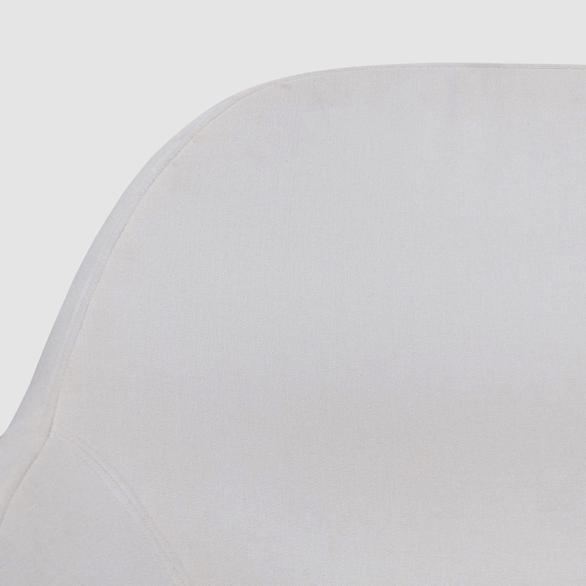 Bo Concept Veneto Modern White Swivel Lounge Chair with Metal Base - Thumbnail 5