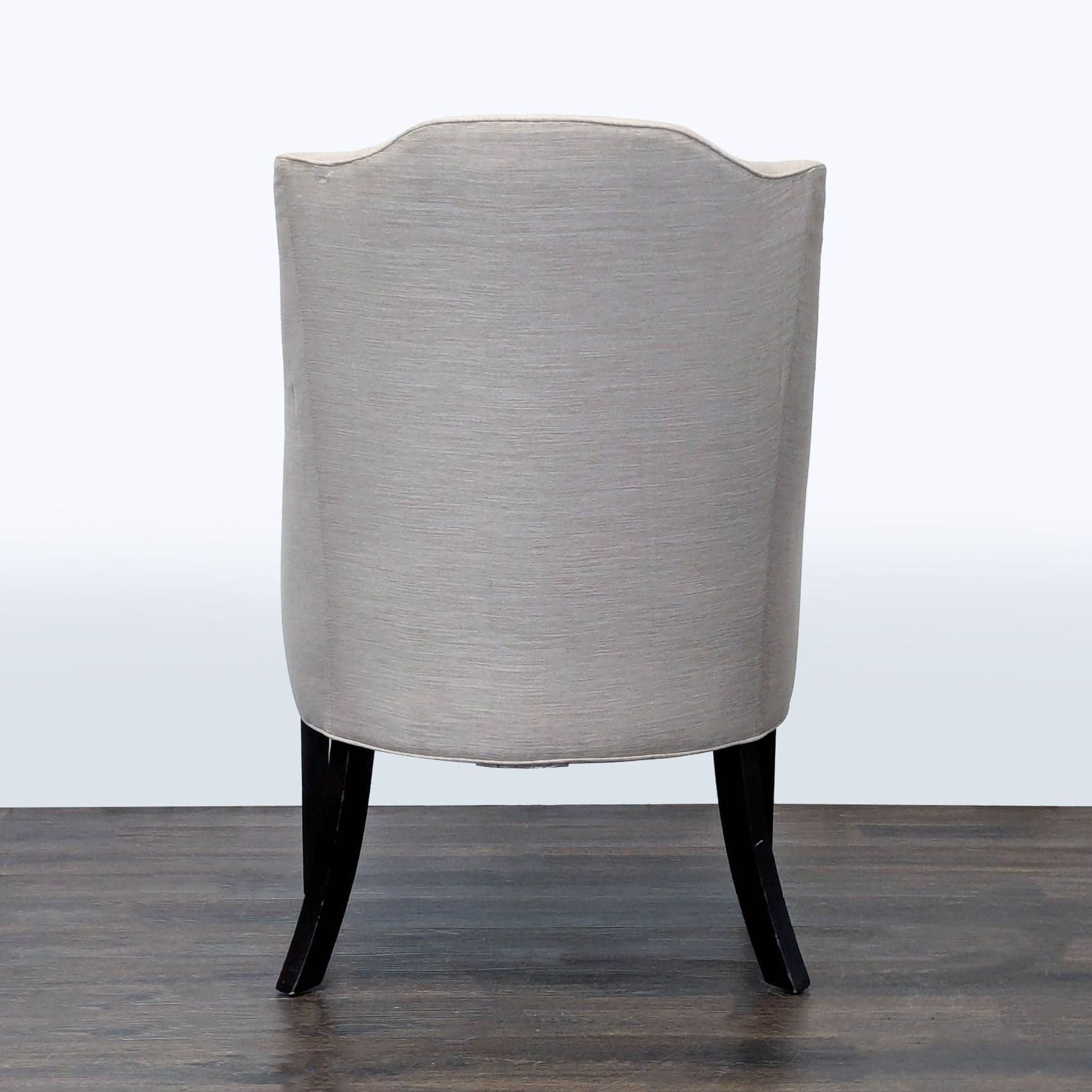 Cisco Bros Lounge Chair with Tufted Back and Dark Wood Legs - Thumbnail 4