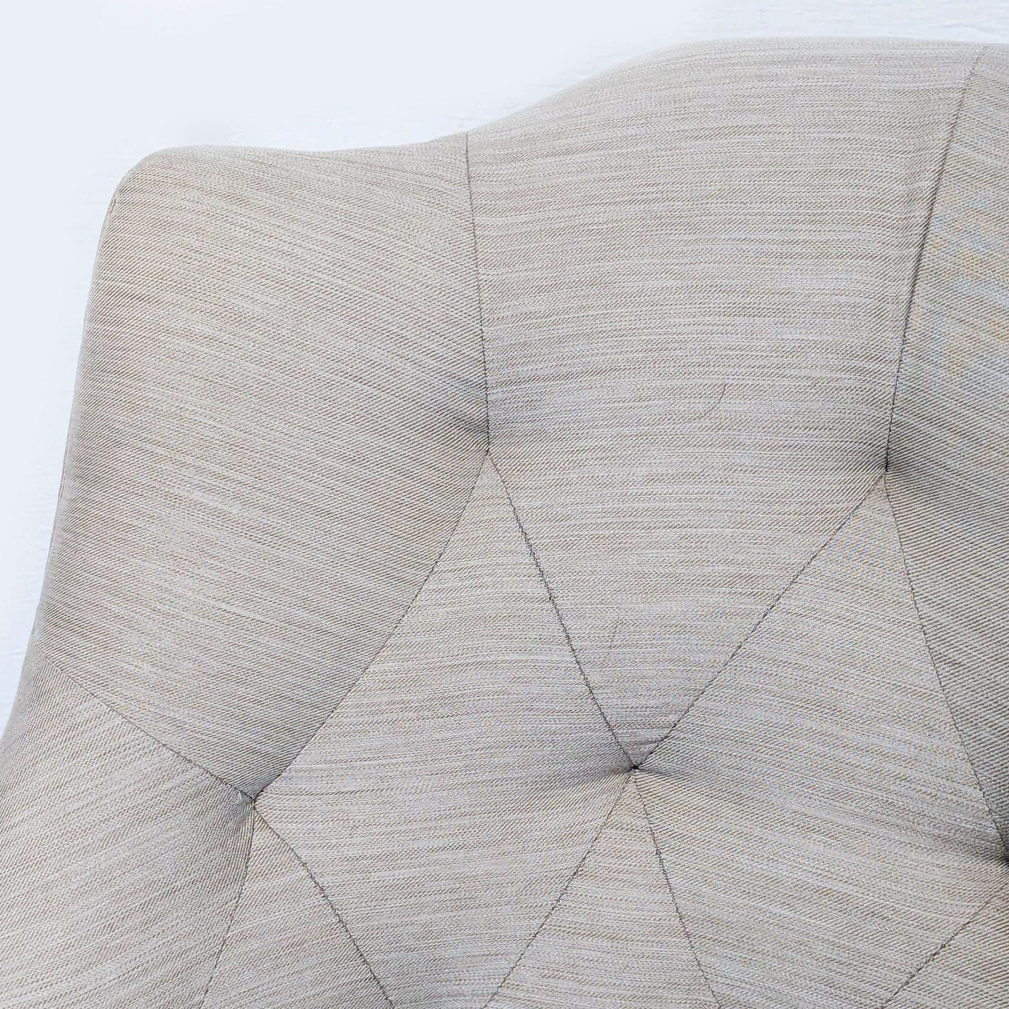 Cisco Bros Lounge Chair with Tufted Back and Dark Wood Legs - Thumbnail 6