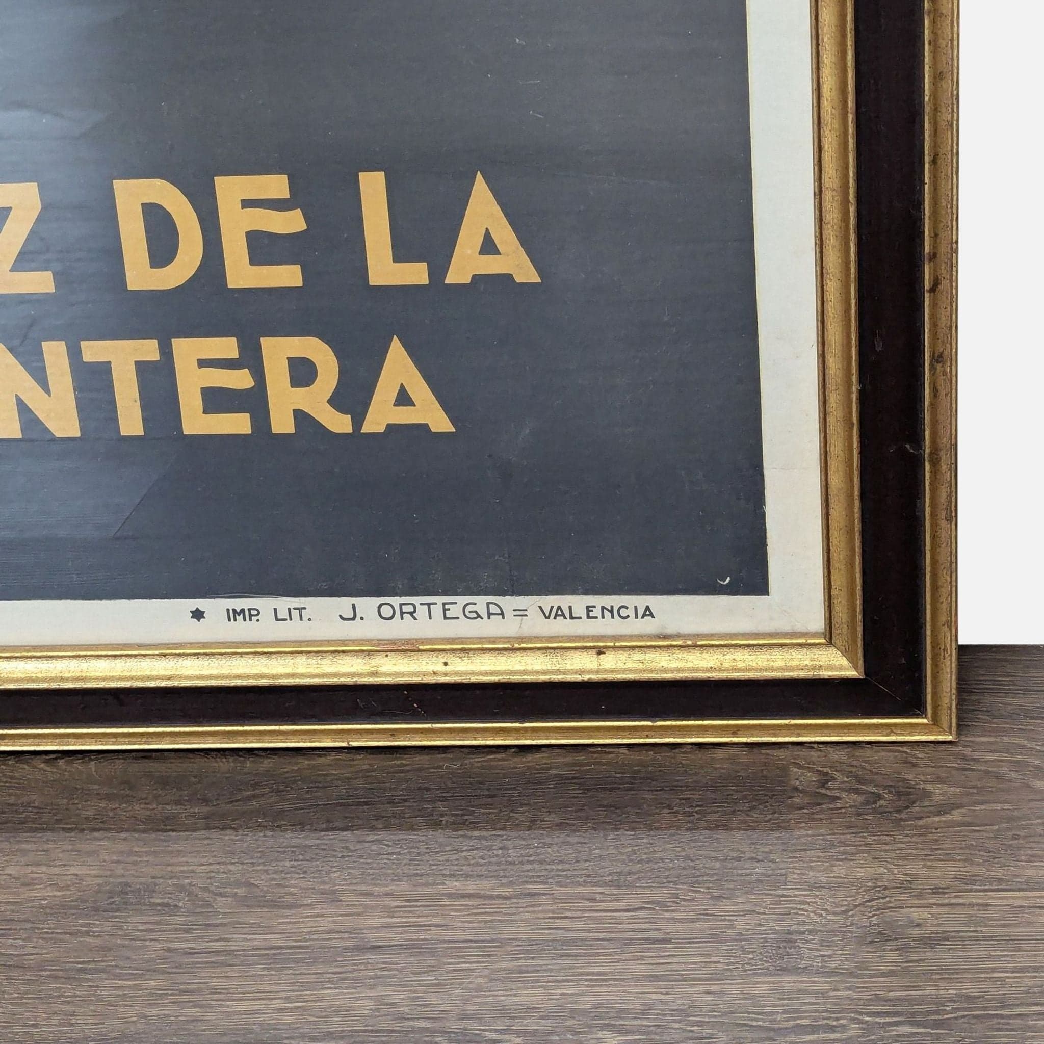 Large Vintage Marqués del Mérito Spanish Wine Advertising Poster - Thumbnail 2