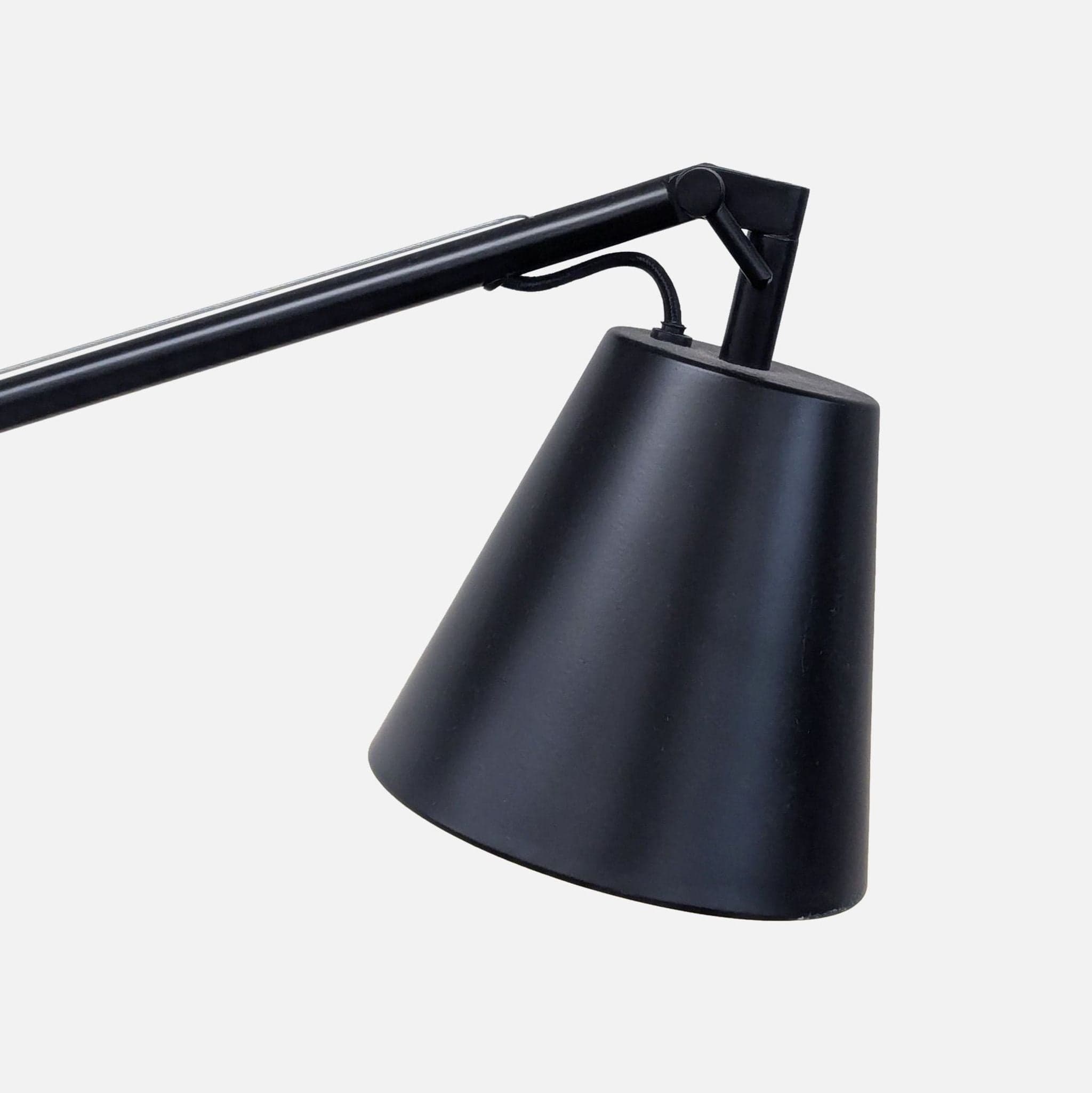 EQ3 Modern Black Floor Lamp with Concrete Base - Thumbnail 2
