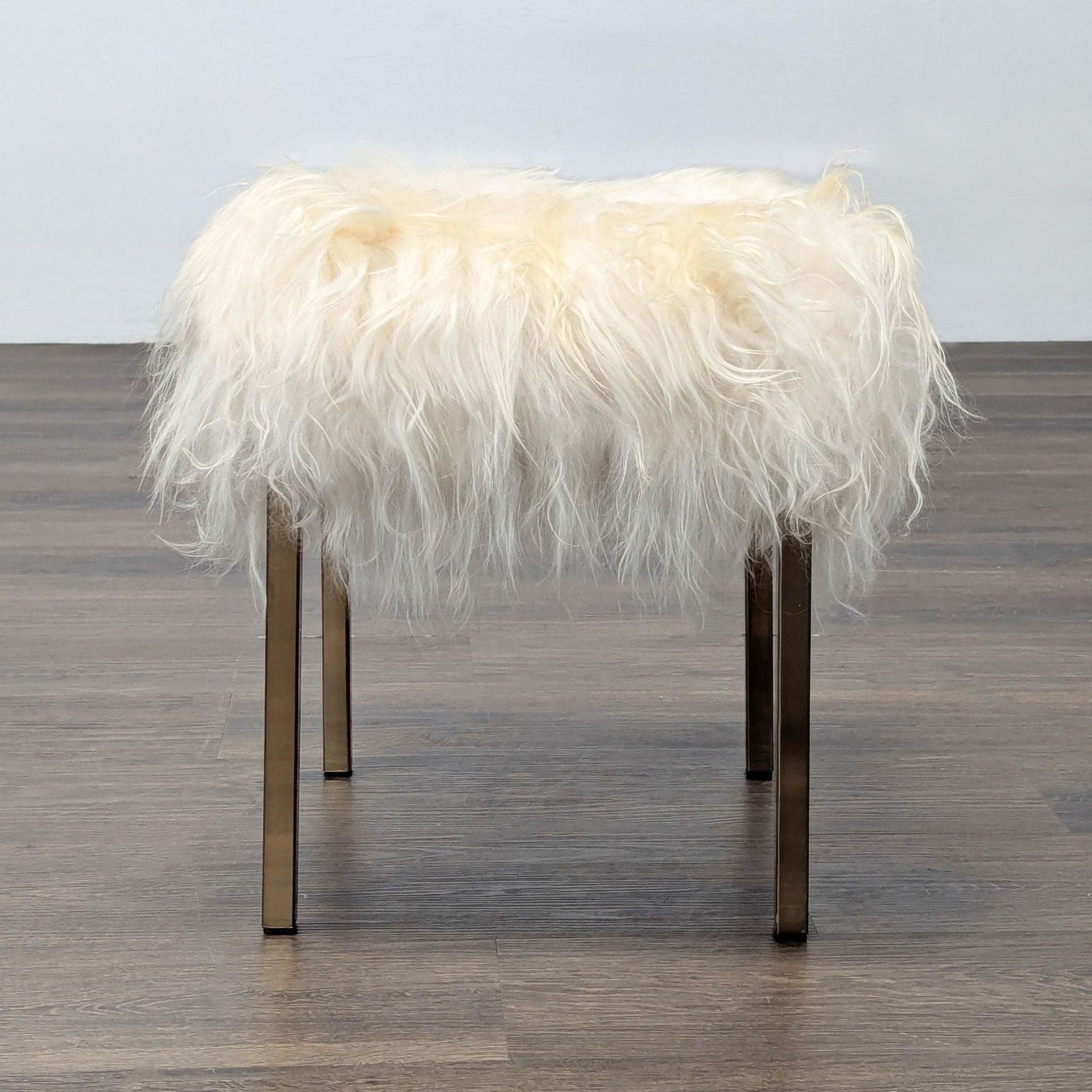 CB2 Sheepskin Stool - Thumbnail 6
