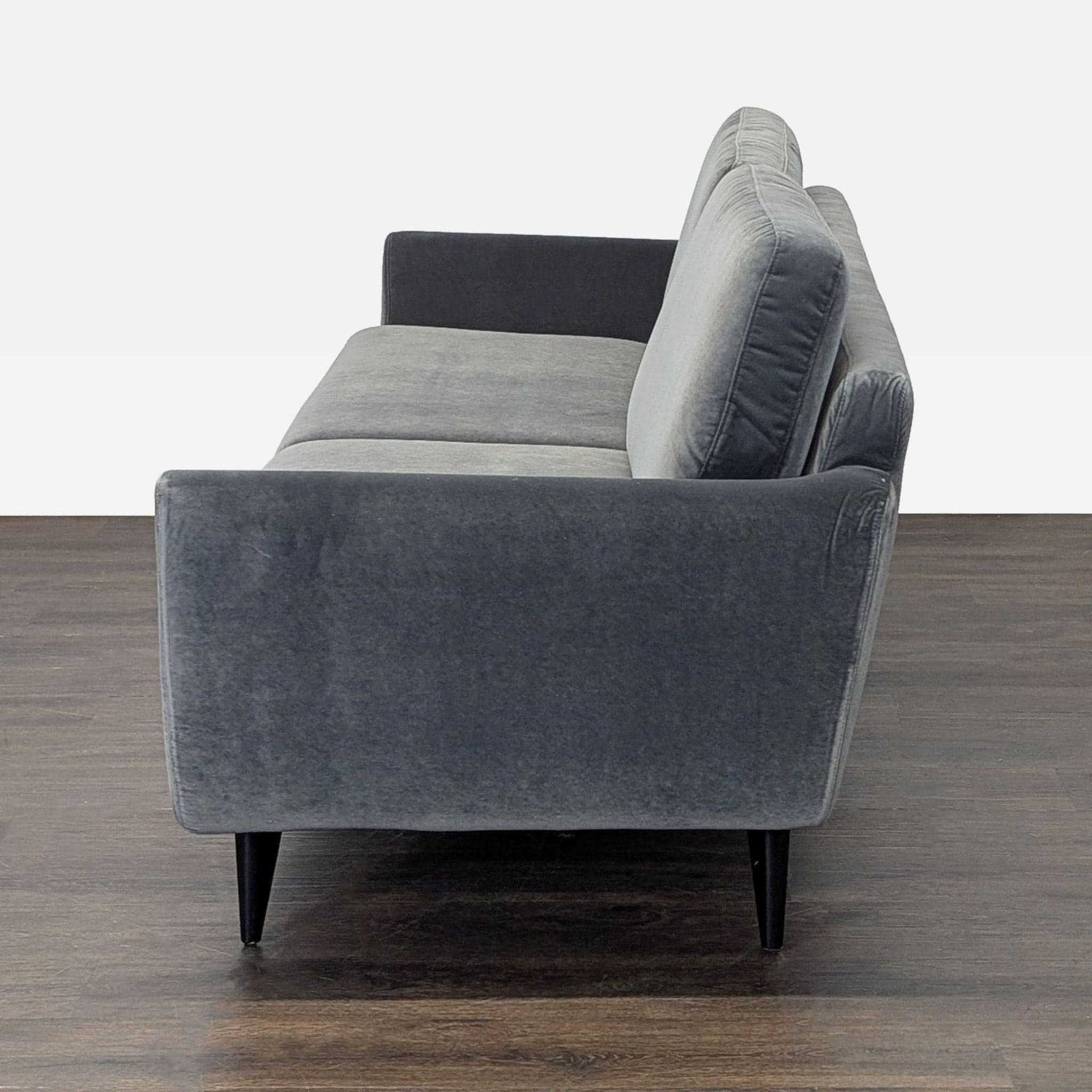 Sits For Crate And Barrel 3-Seat Dark Gray Sofa - Thumbnail 3