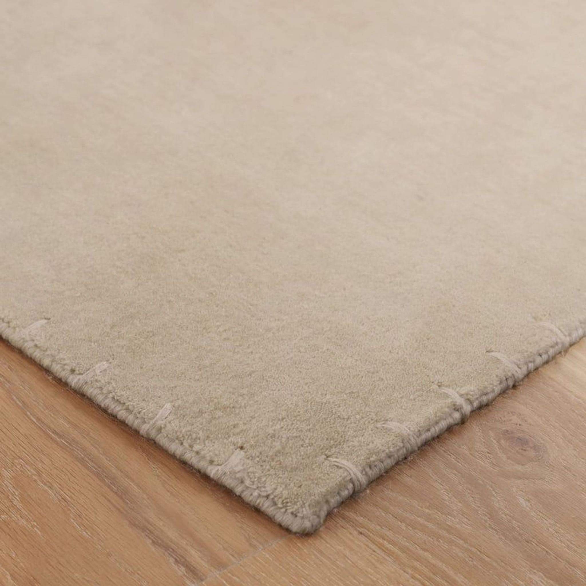 The Citizenry Emma Handwoven 9’x12’ Neutral Wool Rug - Simple Modern Style - Thumbnail 2