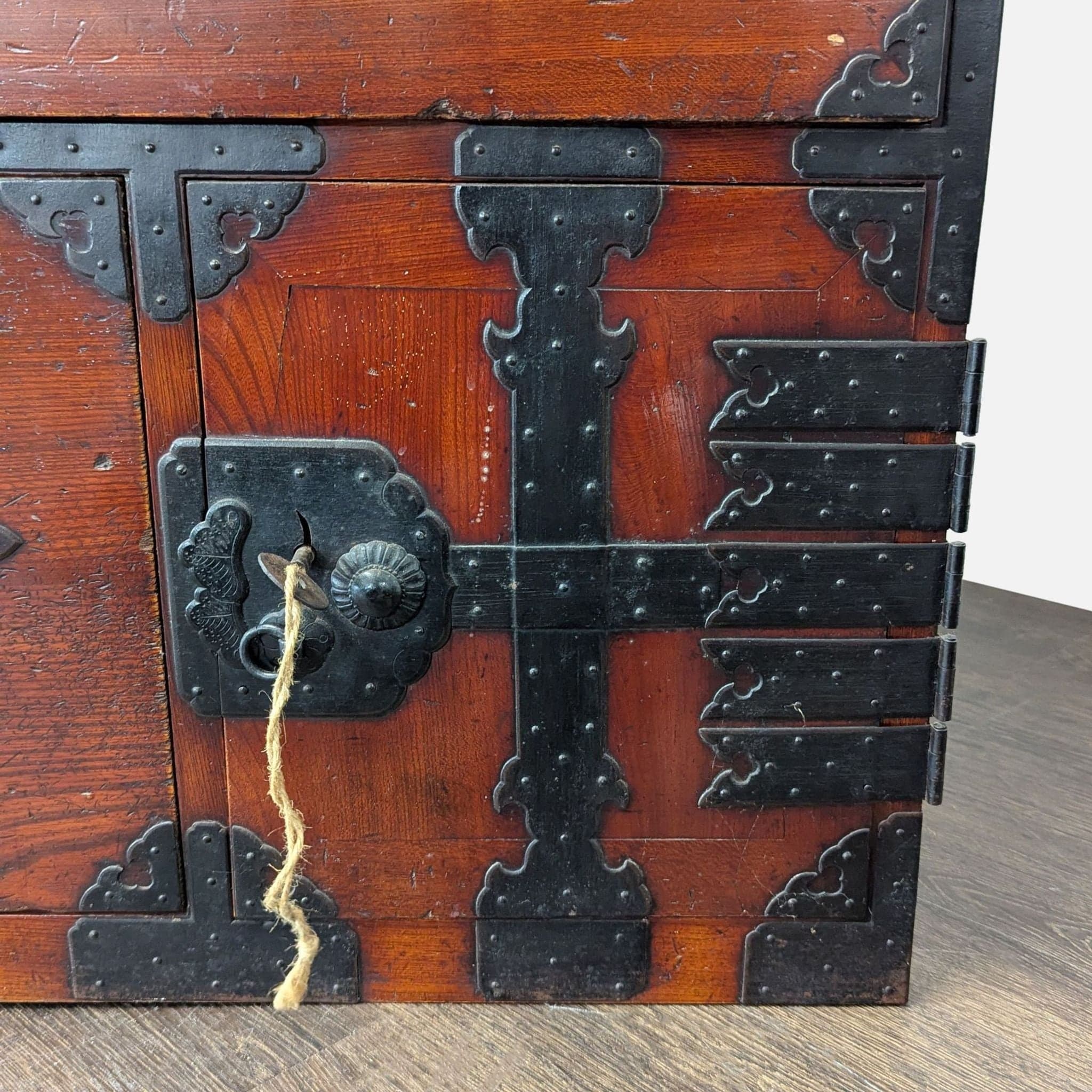 Japanese Nihonmatsu/Tansu Chest – Wooden Dresser with Iron Hardware - Thumbnail 15