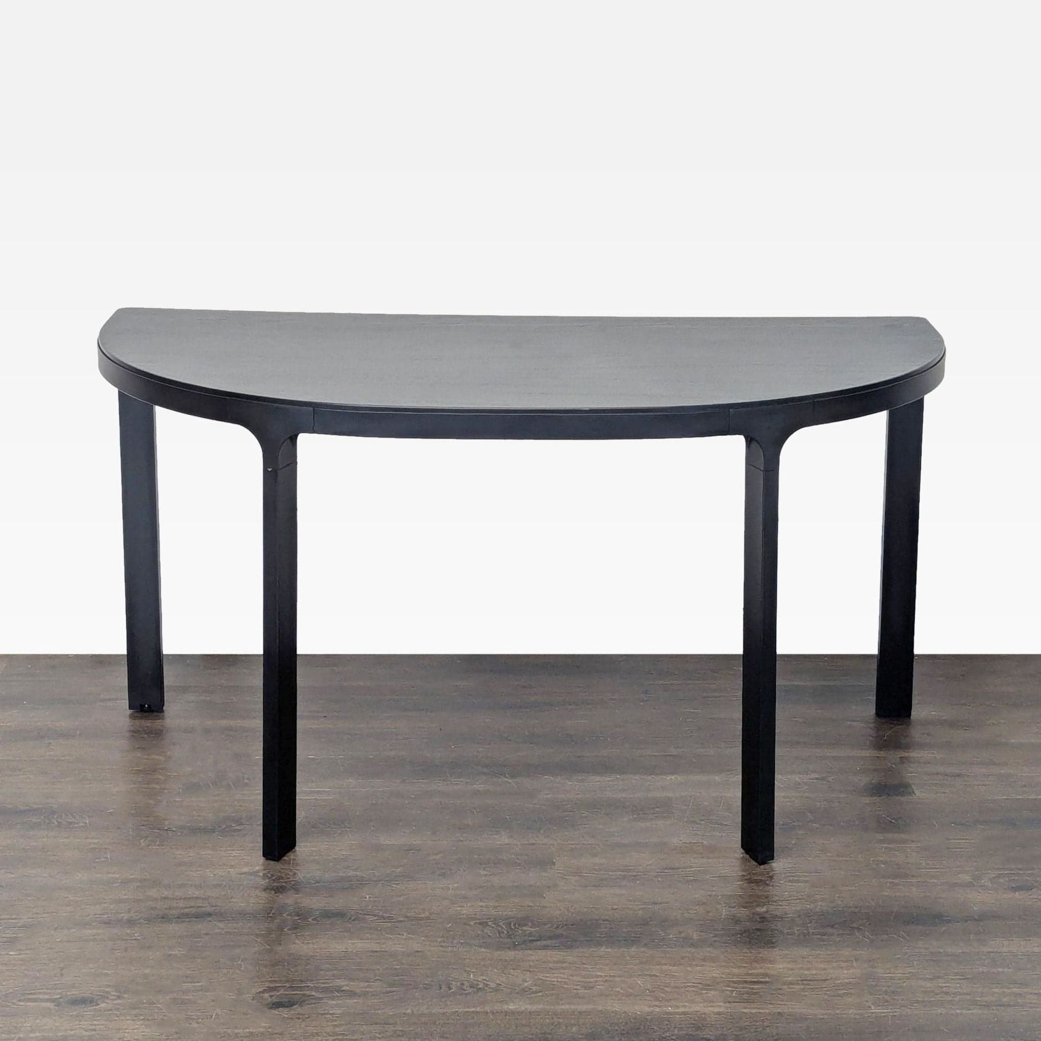Ikea Bekant Black Half Moon Console Table – Sleek Modern Design - Thumbnail 3