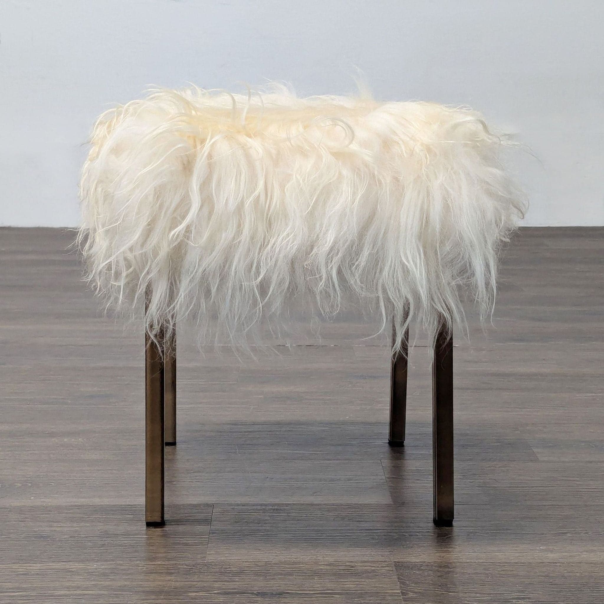 CB2 Sheepskin Stool - Thumbnail 2