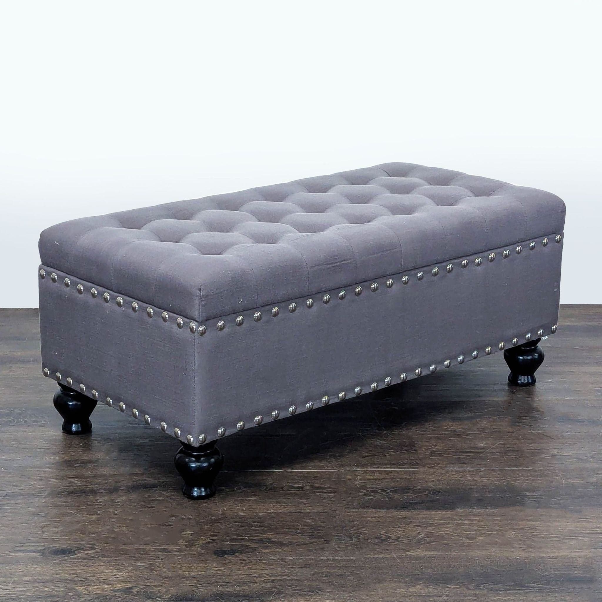 Marshall's Tufted Storage Bench - Thumbnail 2