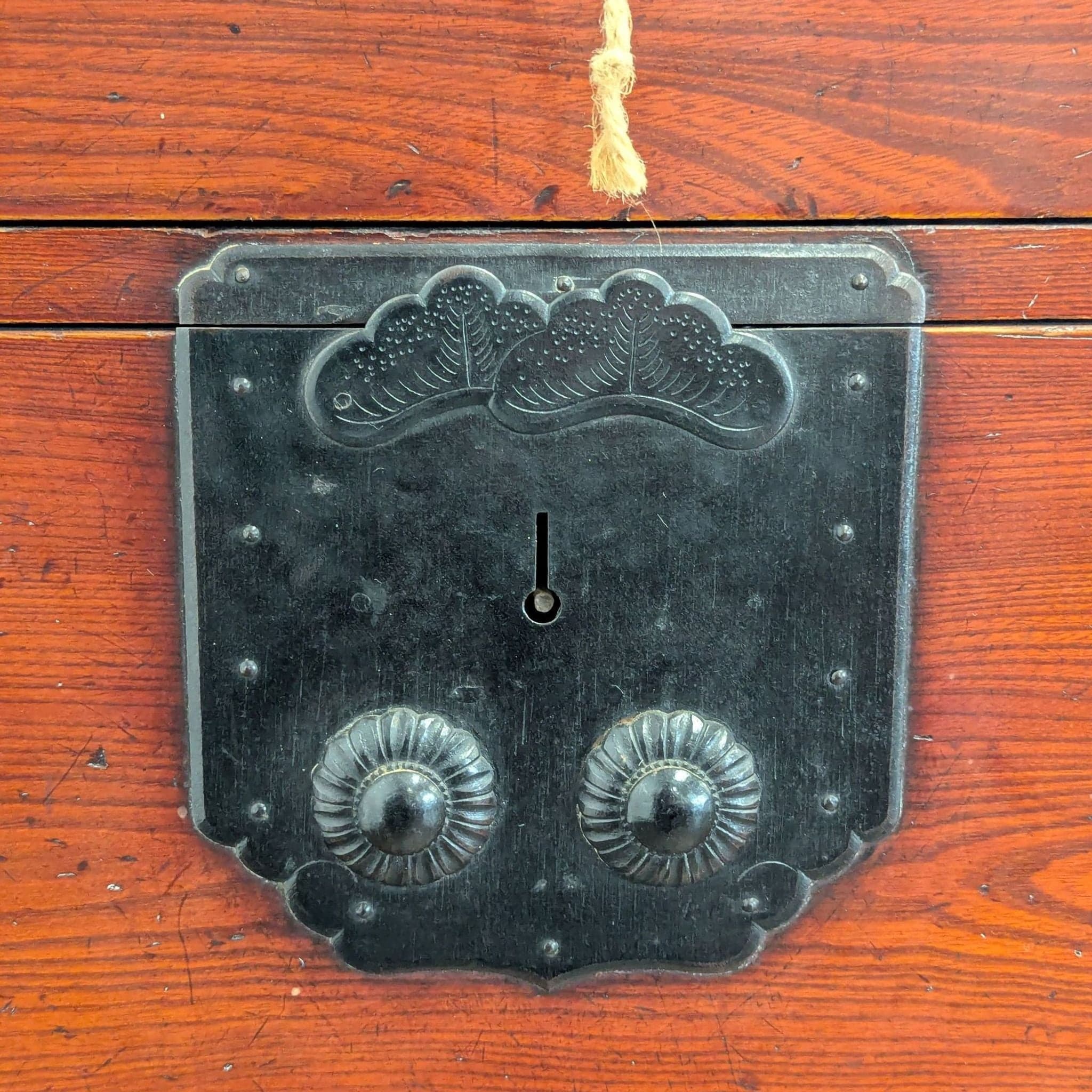 Japanese Nihonmatsu/Tansu Chest – Wooden Dresser with Iron Hardware - Thumbnail 7