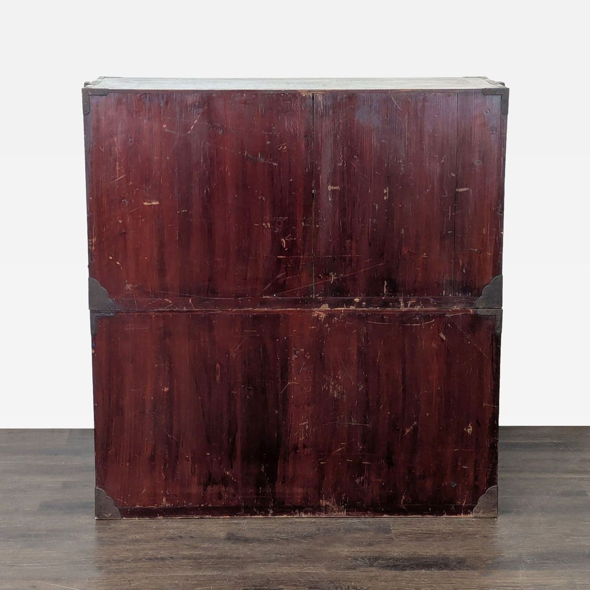 Japanese Nihonmatsu/Tansu Chest – Wooden Dresser with Iron Hardware - Thumbnail 12