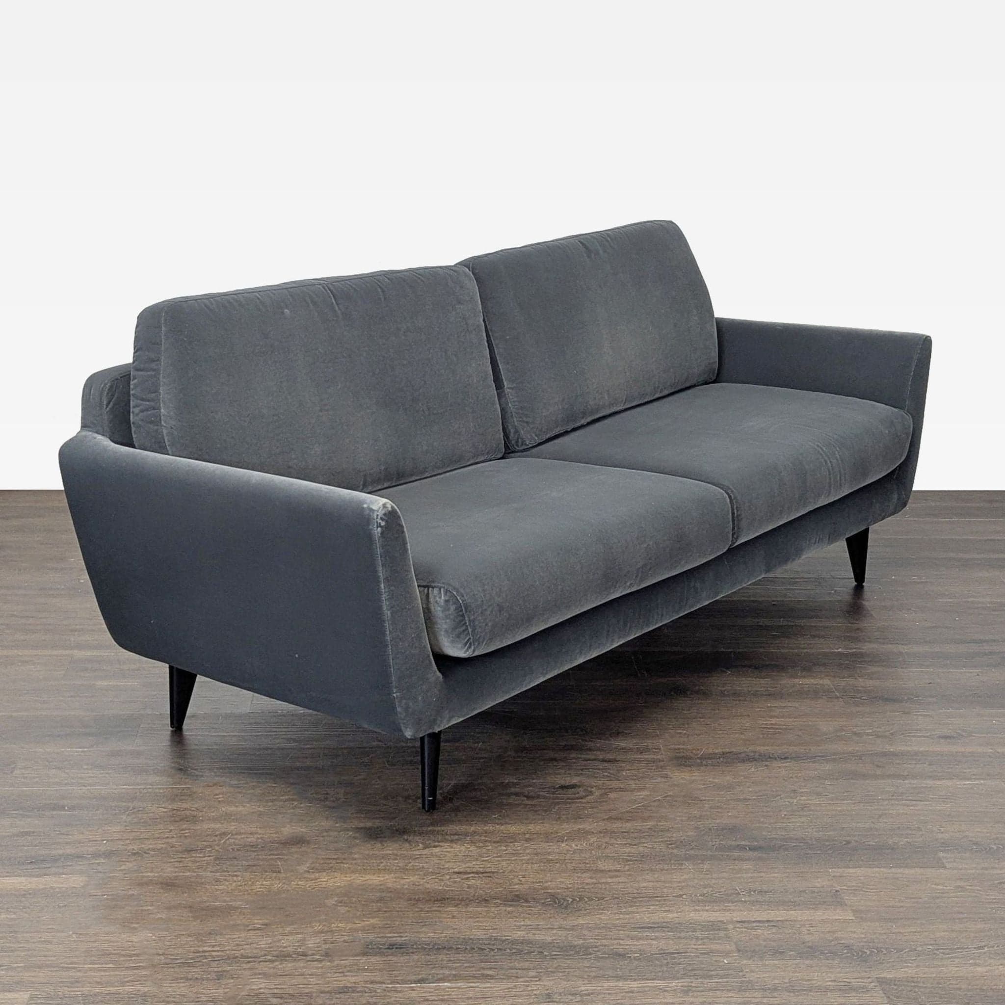 Sits For Crate And Barrel 3-Seat Dark Gray Sofa - Thumbnail 9