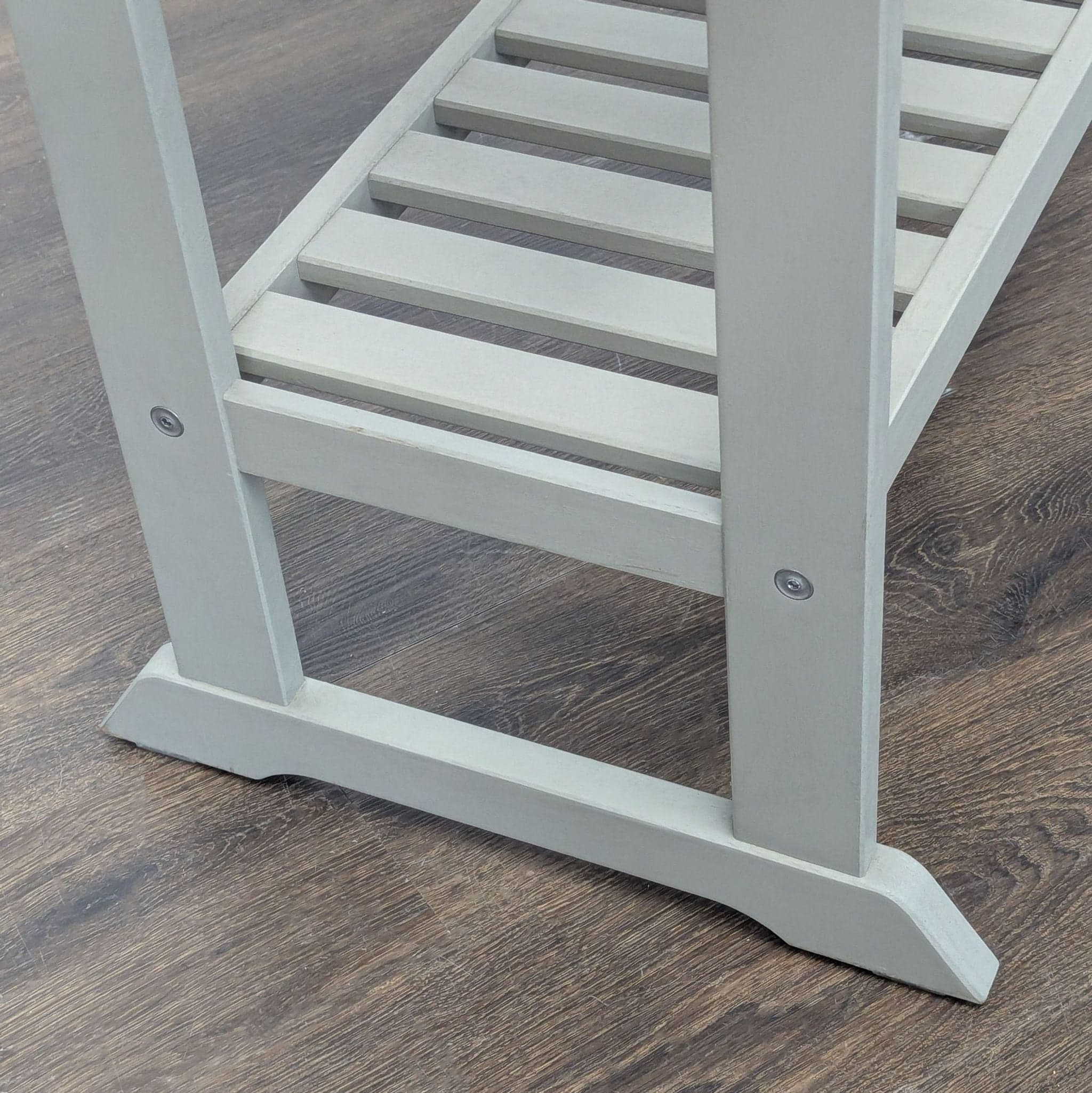 Ikea Bondholmen Gray Slatted Outdoor Console Table with Lower Shelf - Thumbnail 6