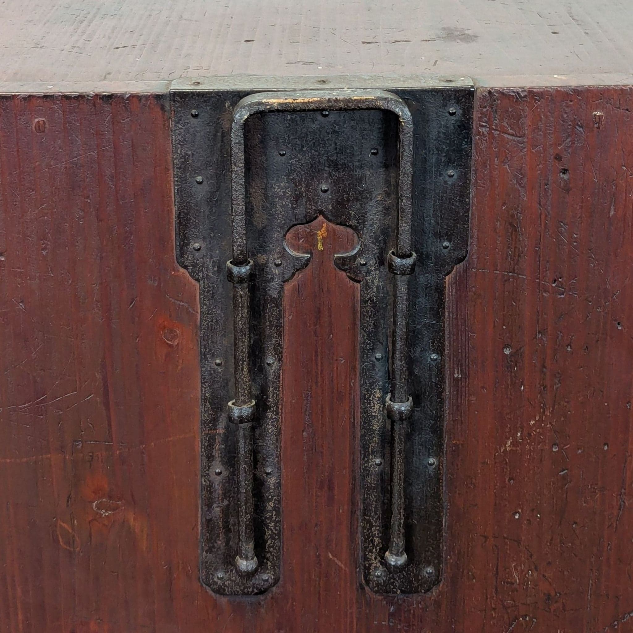 Japanese Nihonmatsu/Tansu Chest – Wooden Dresser with Iron Hardware - Thumbnail 4