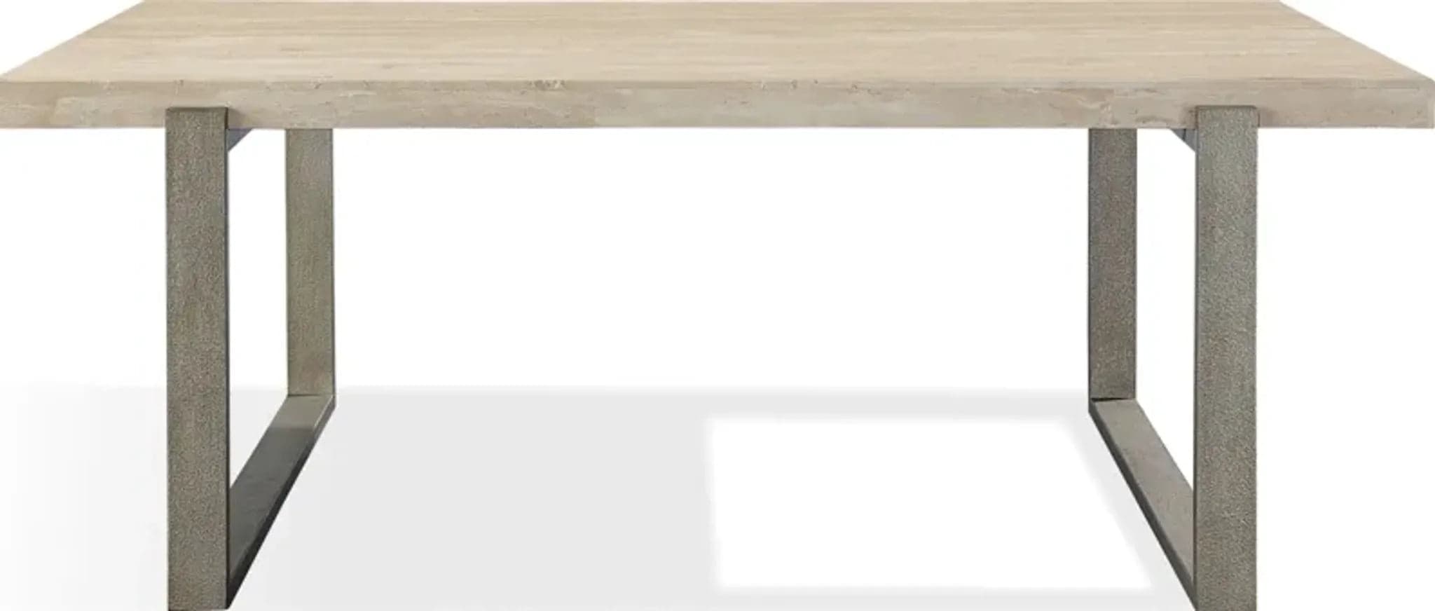 Modus Ariela Natural Travertine Coffee Table with Bronze Metal Base FFE-1525 - Thumbnail 3