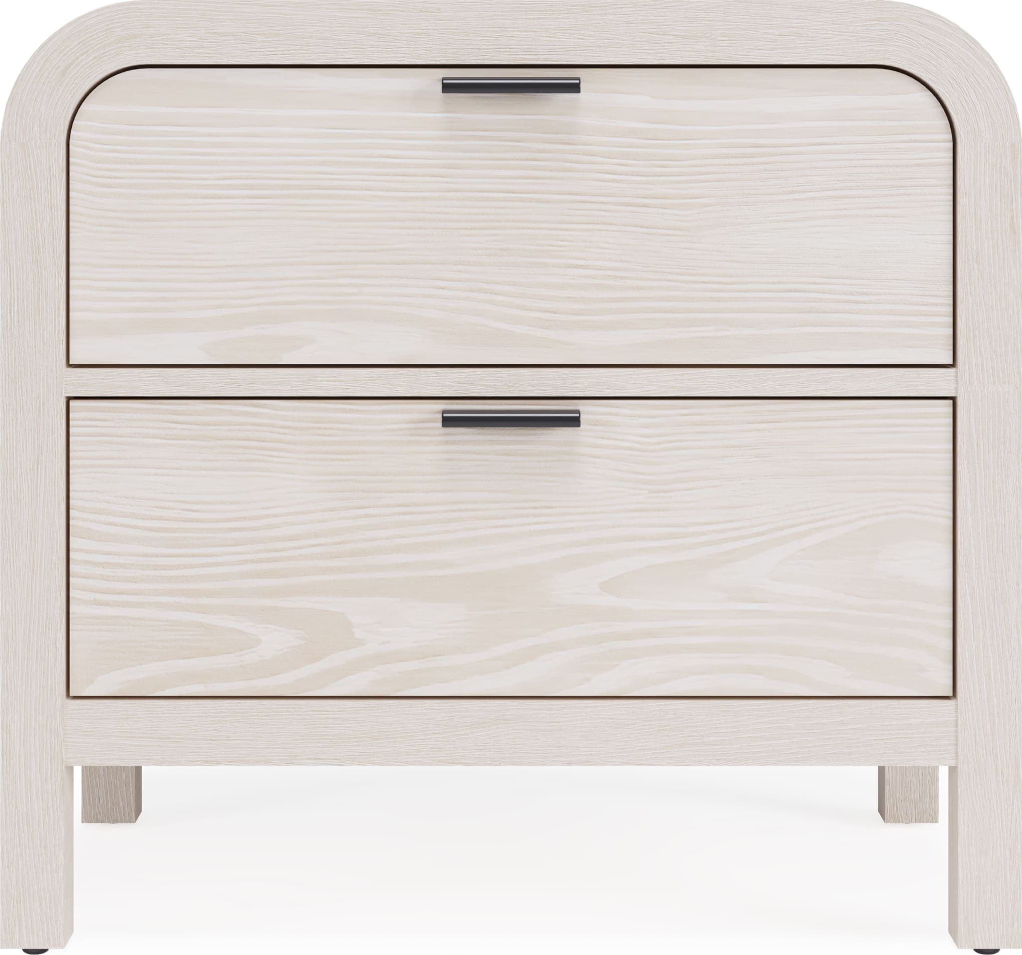 Modus Drake Two Drawer USB-Charging Nightstand in Sugar FFE-1498 - Thumbnail 2