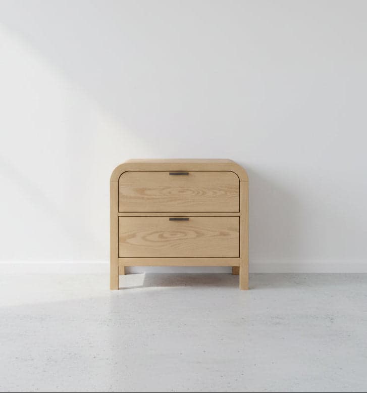 Modus Drake 2-Drawer Nightstand W/USB - Timber FFE-1520 - Thumbnail 2