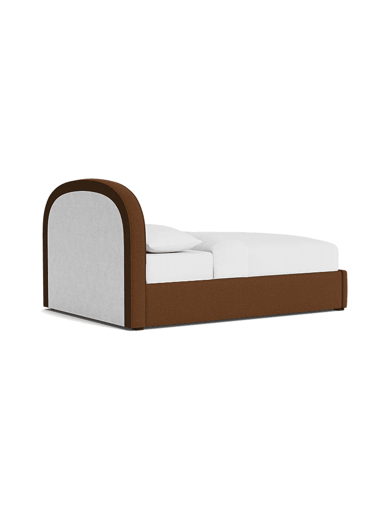 Lulu & Georgia Newbery Platform Bed Chocolate Performance Fabric FFE-1464 - Thumbnail 2
