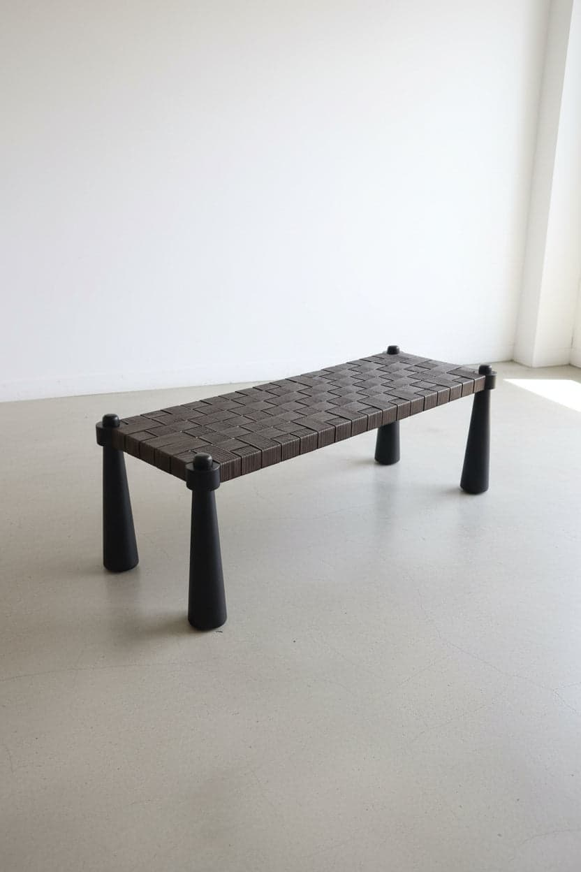 AH Home Solange Wicker Bench FFE-1467 - Thumbnail 3