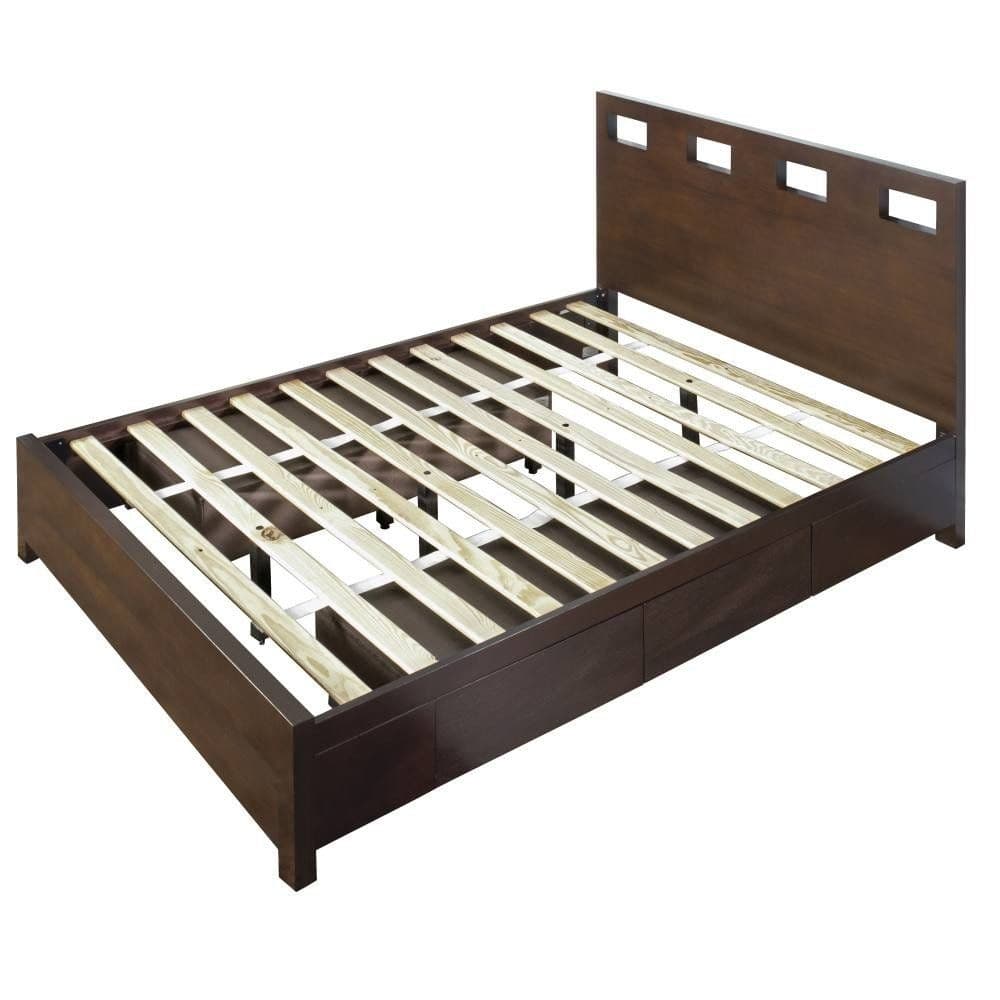Modus Riva King-size Platform Storage Bed in Chocolate Brown 2 FFE-1479 - Thumbnail 3