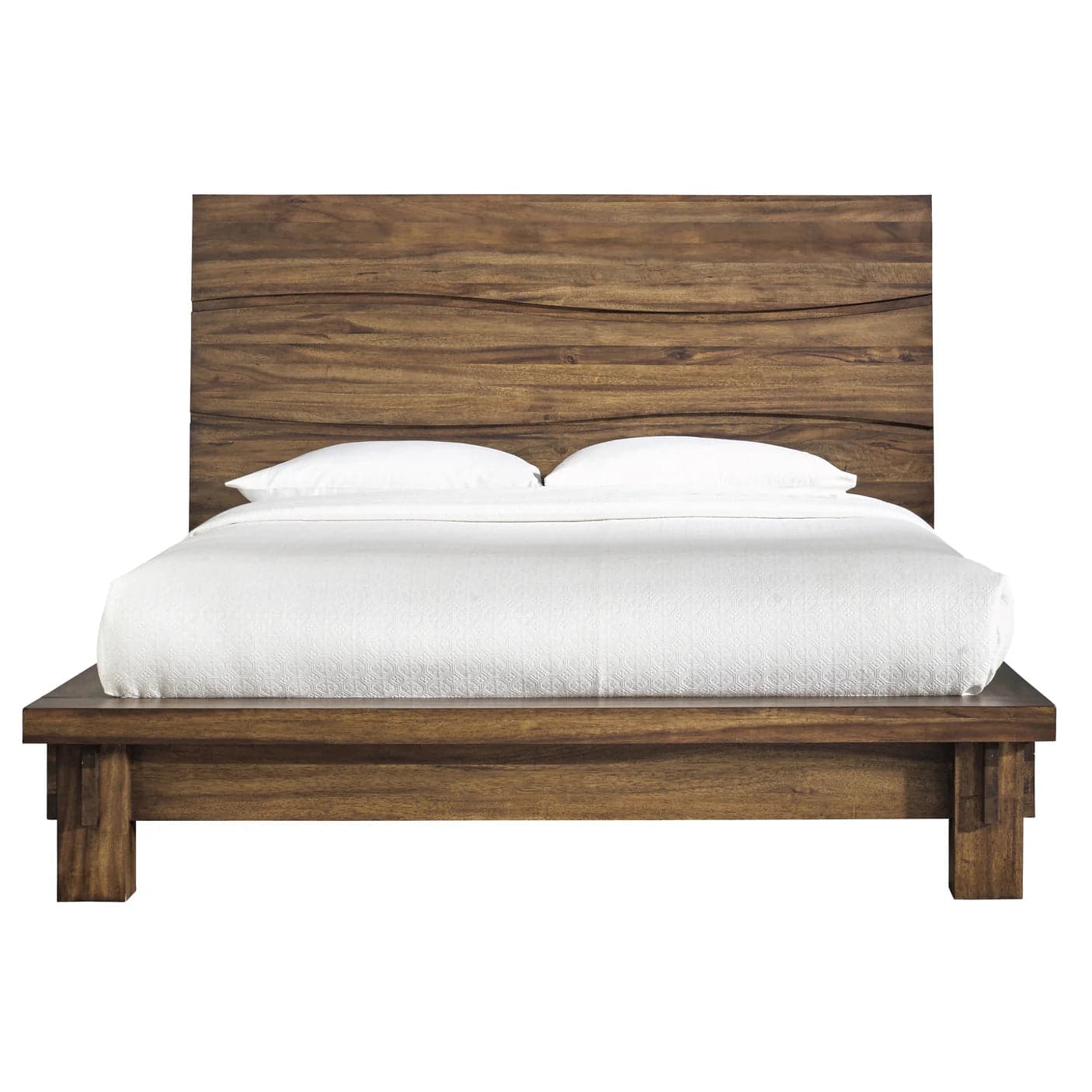 Modus Ocean California King-size Solid Wood Platform Bed in Natural Sengon FFE-1470 - Thumbnail 3