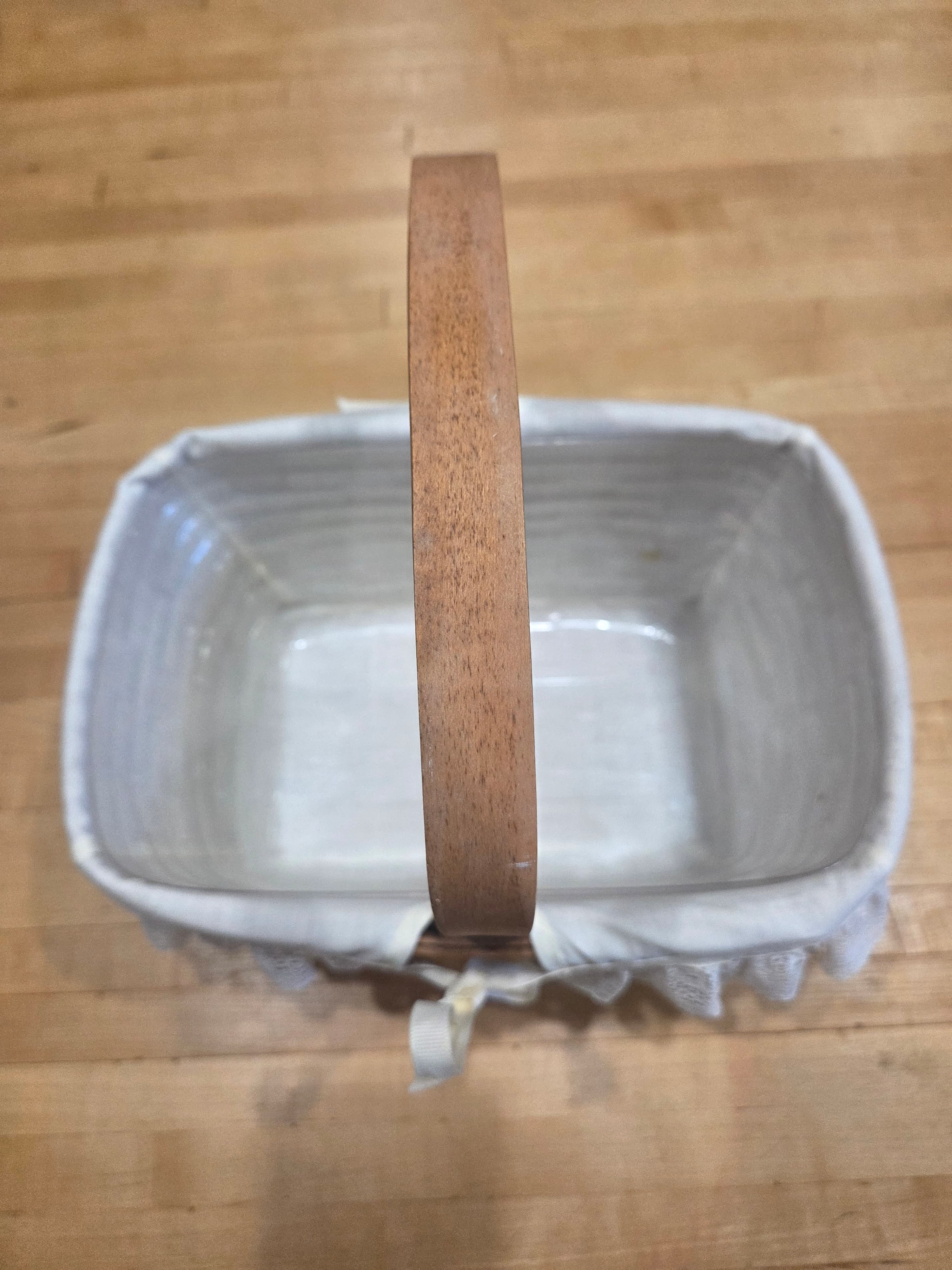 Vintage 1992 Longaberger Rectangle Market Basket Handle Liner and Protector - Thumbnail 2