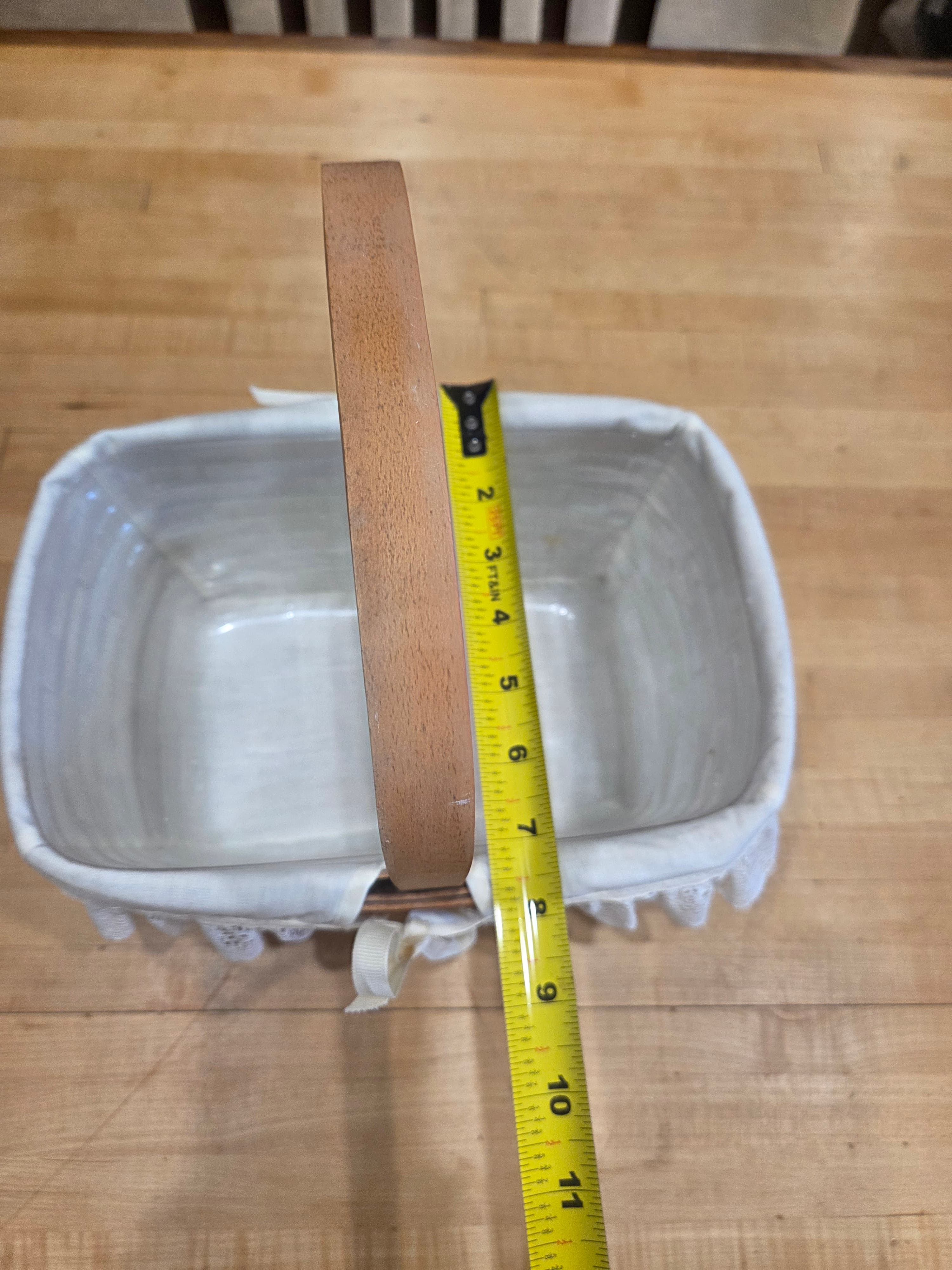Vintage 1992 Longaberger Rectangle Market Basket Handle Liner and Protector - Thumbnail 4
