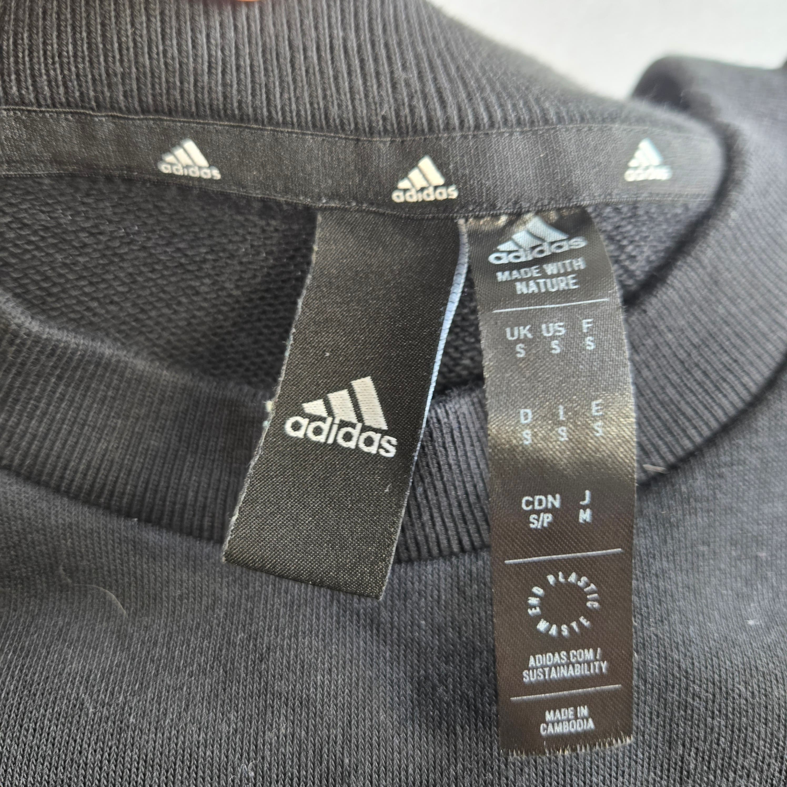 Adidas Black Sweatshirt Size S - Thumbnail 3