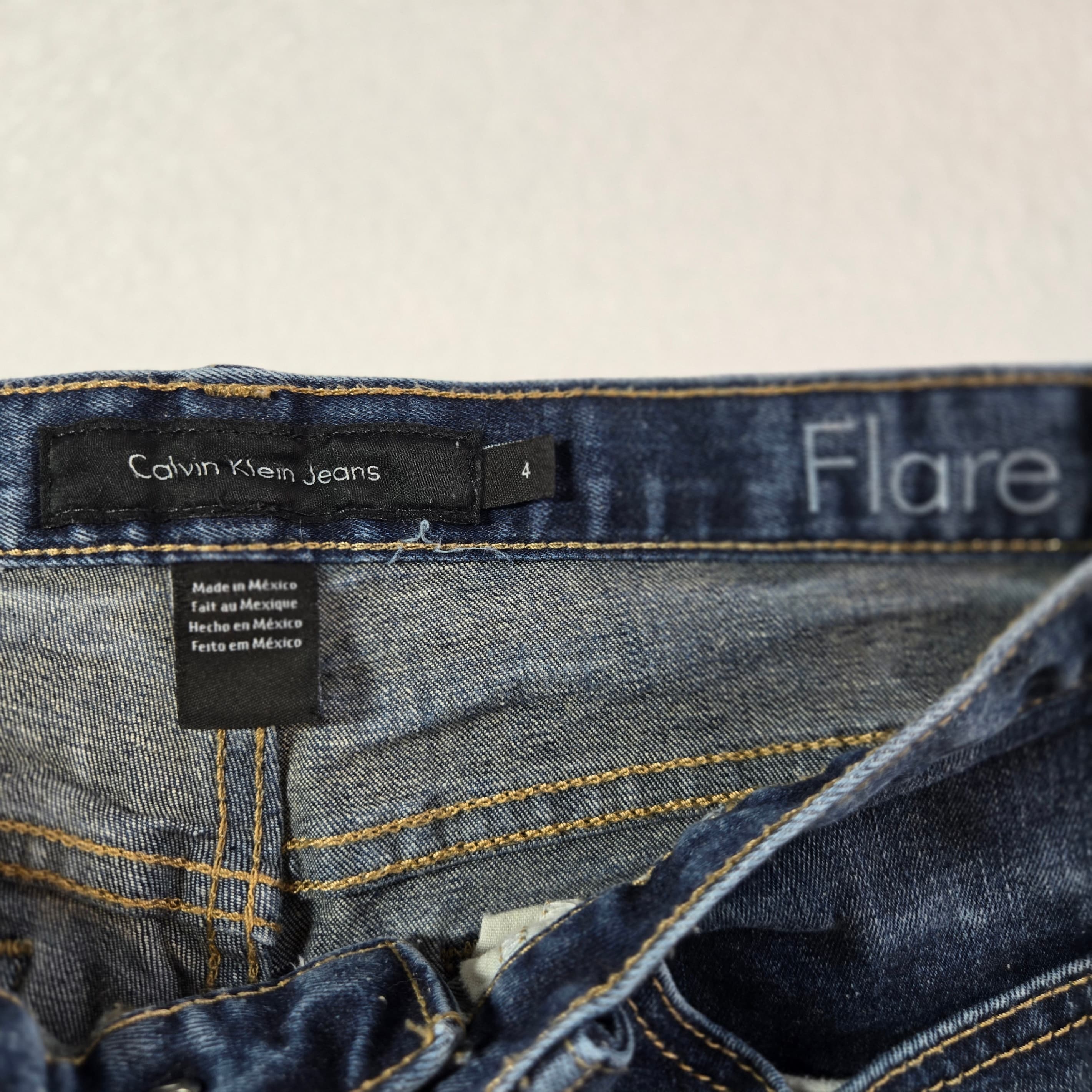 Calvin Klein Flare Jeans Size 4 - Thumbnail 2